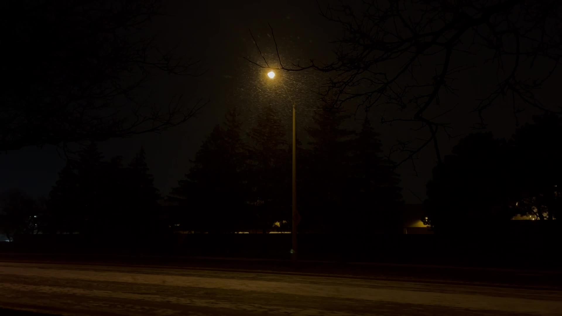 Snow in Toronto, Canada 