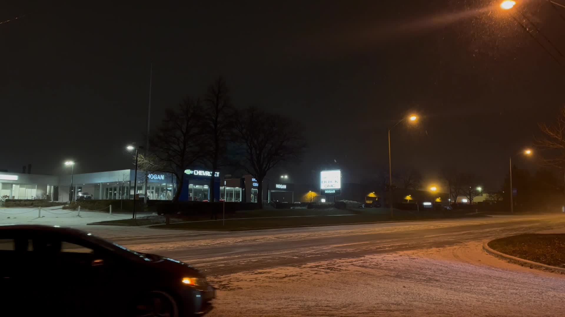 Snow in Toronto, Canada 