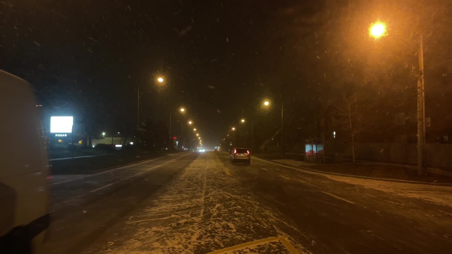 Snow in Toronto, Canada 