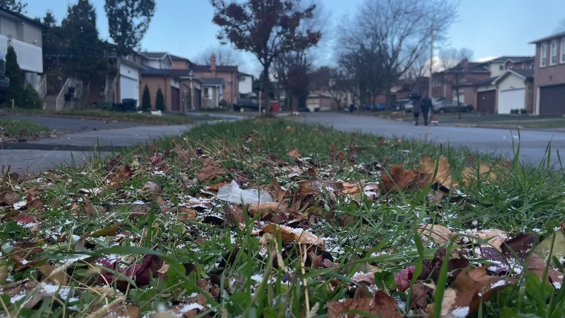 Flurries seen in Toronto, Canada