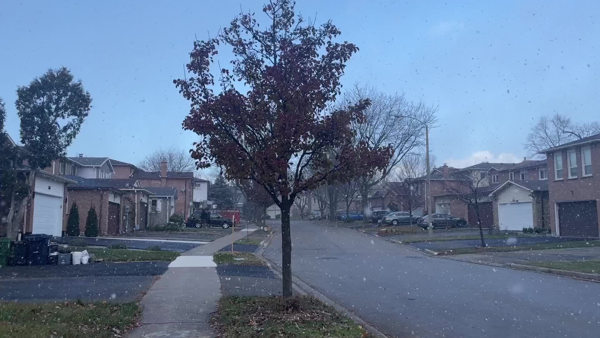 Flurries seen in Toronto, Canada