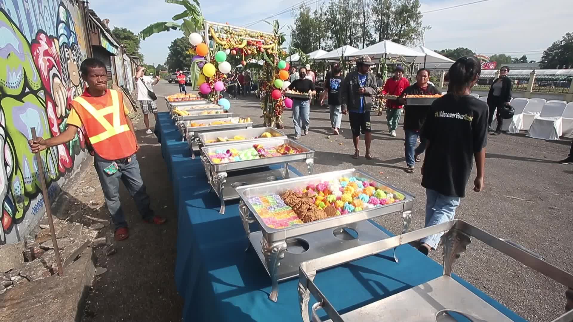 Monkey Buffet In Thailand