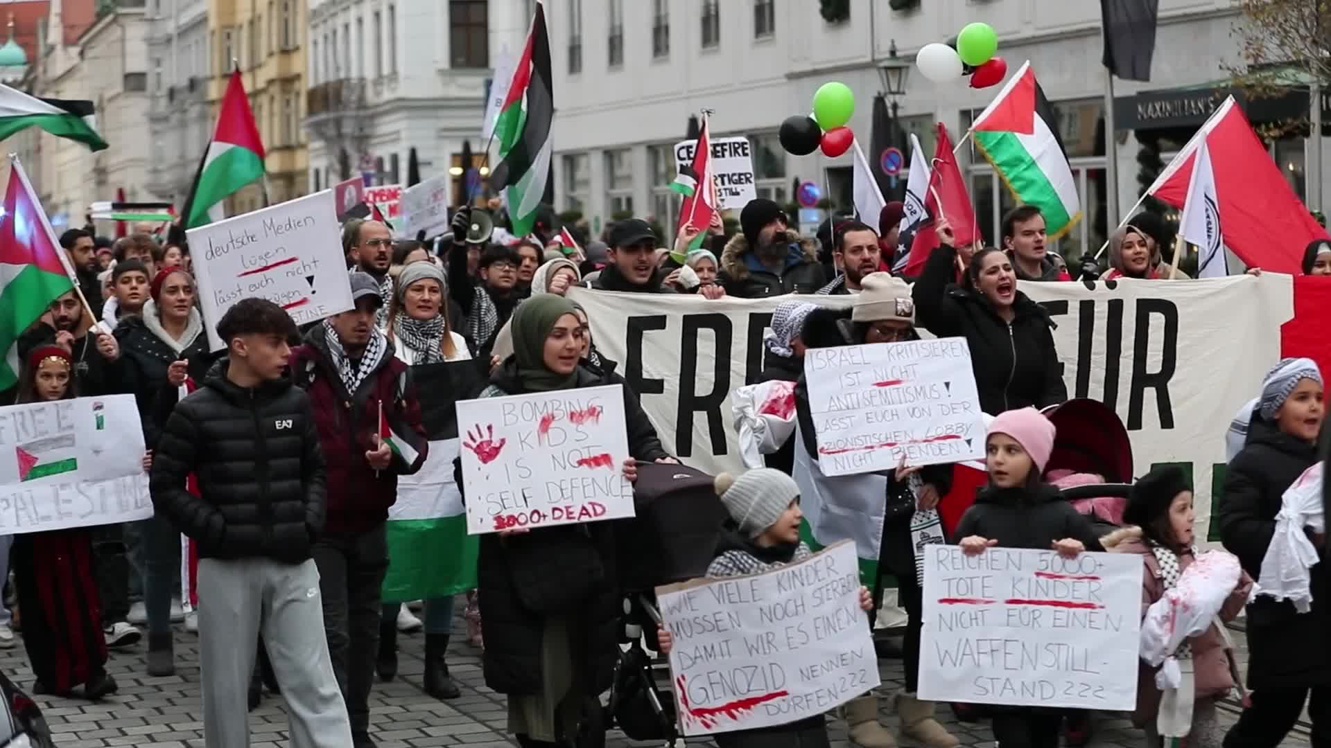 Free Palestine Rally in Augsburg, Germany