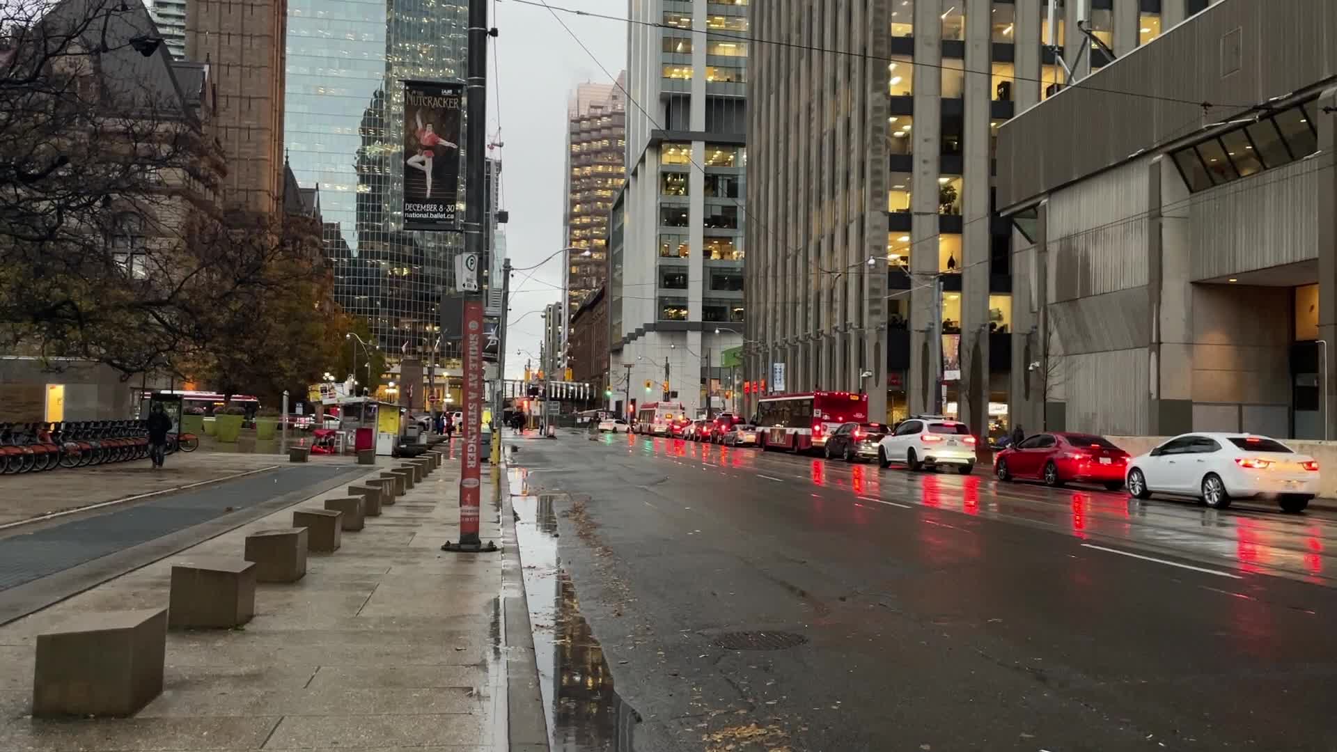 Rainy Day In Toronto, Canada