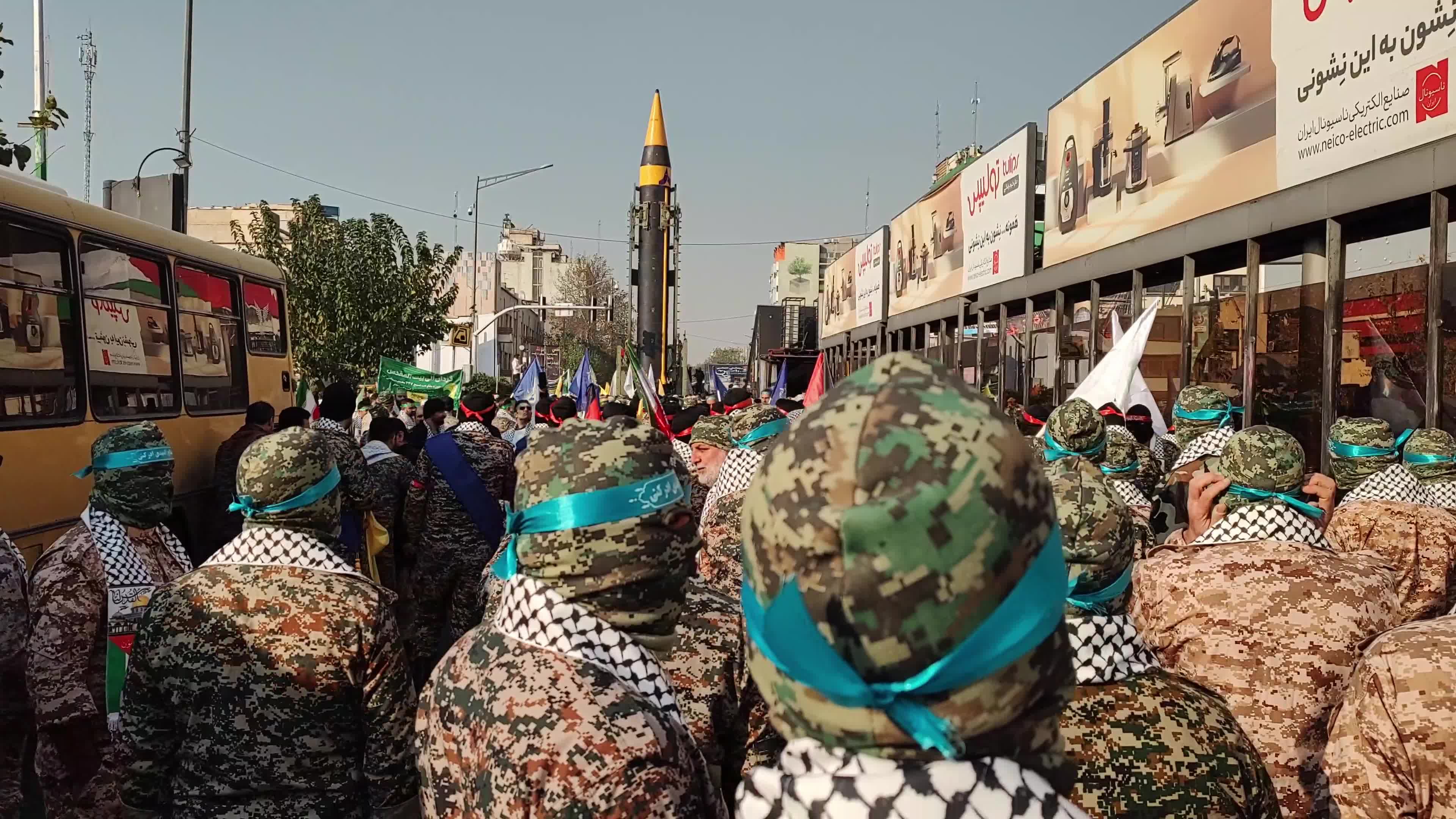 Iran-IRGC unveiled two new missiles during the Ela Bait al-Maqdis military rally