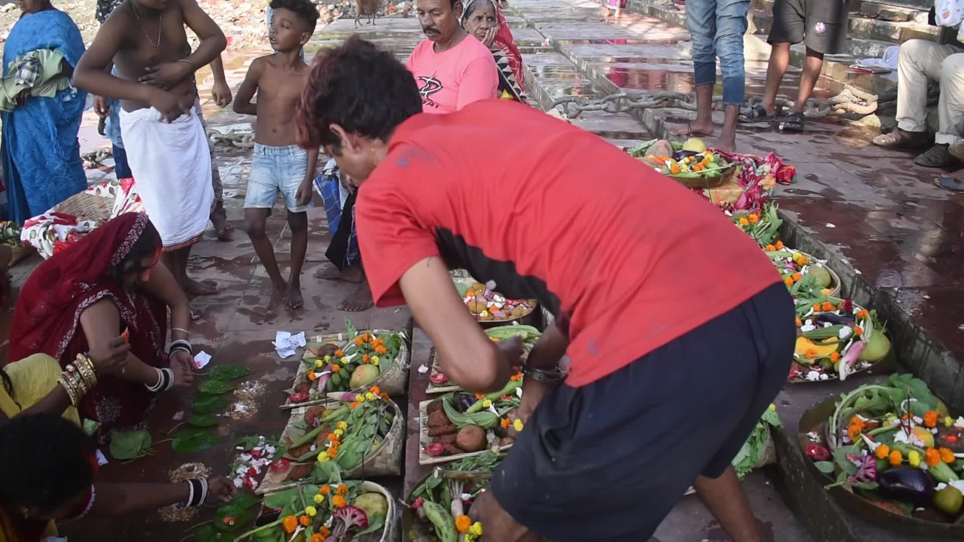 Chhath festival in Kolkata, India