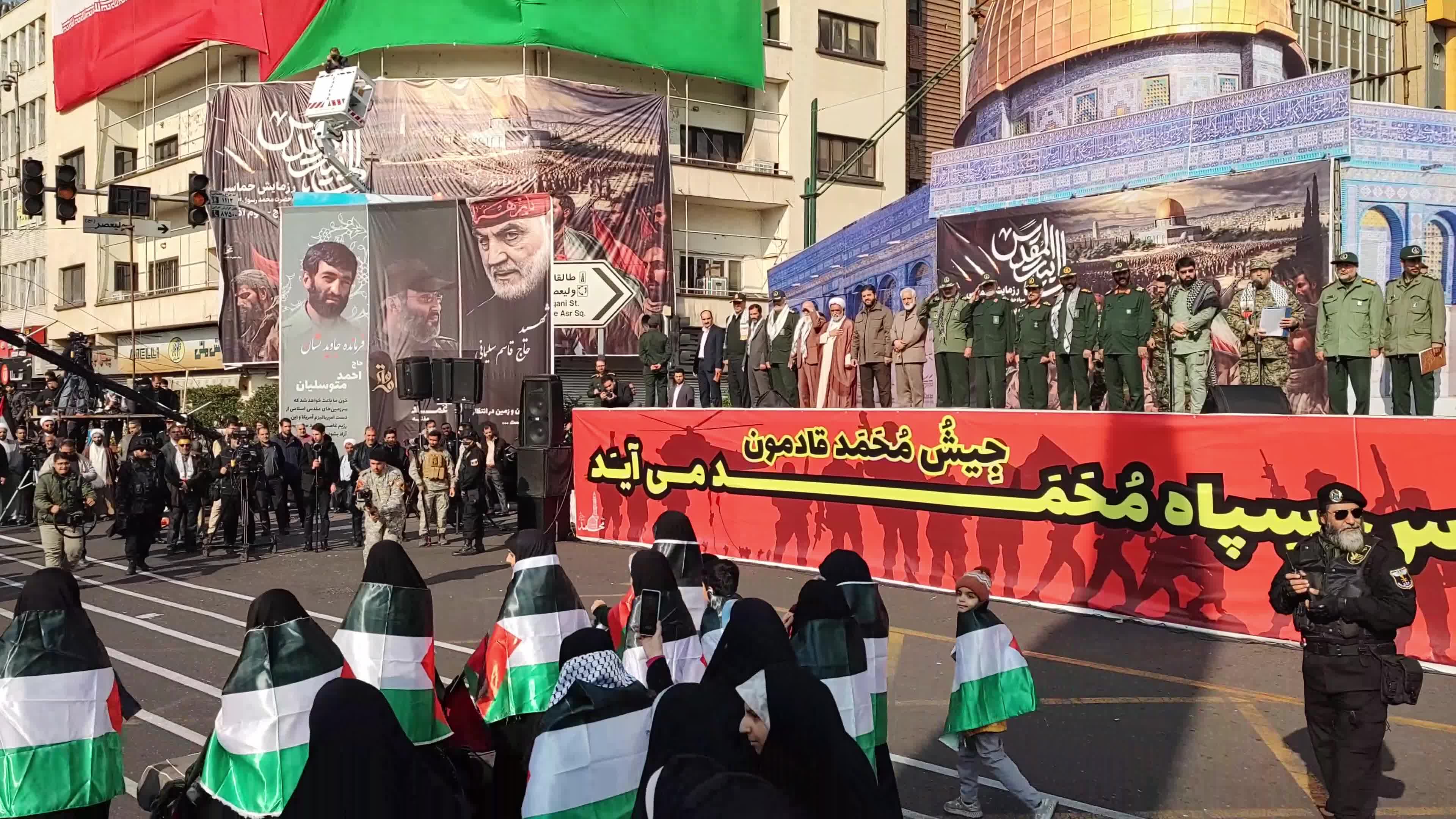 Ela Beit Al-Moghaddas Military Rally in Tehran