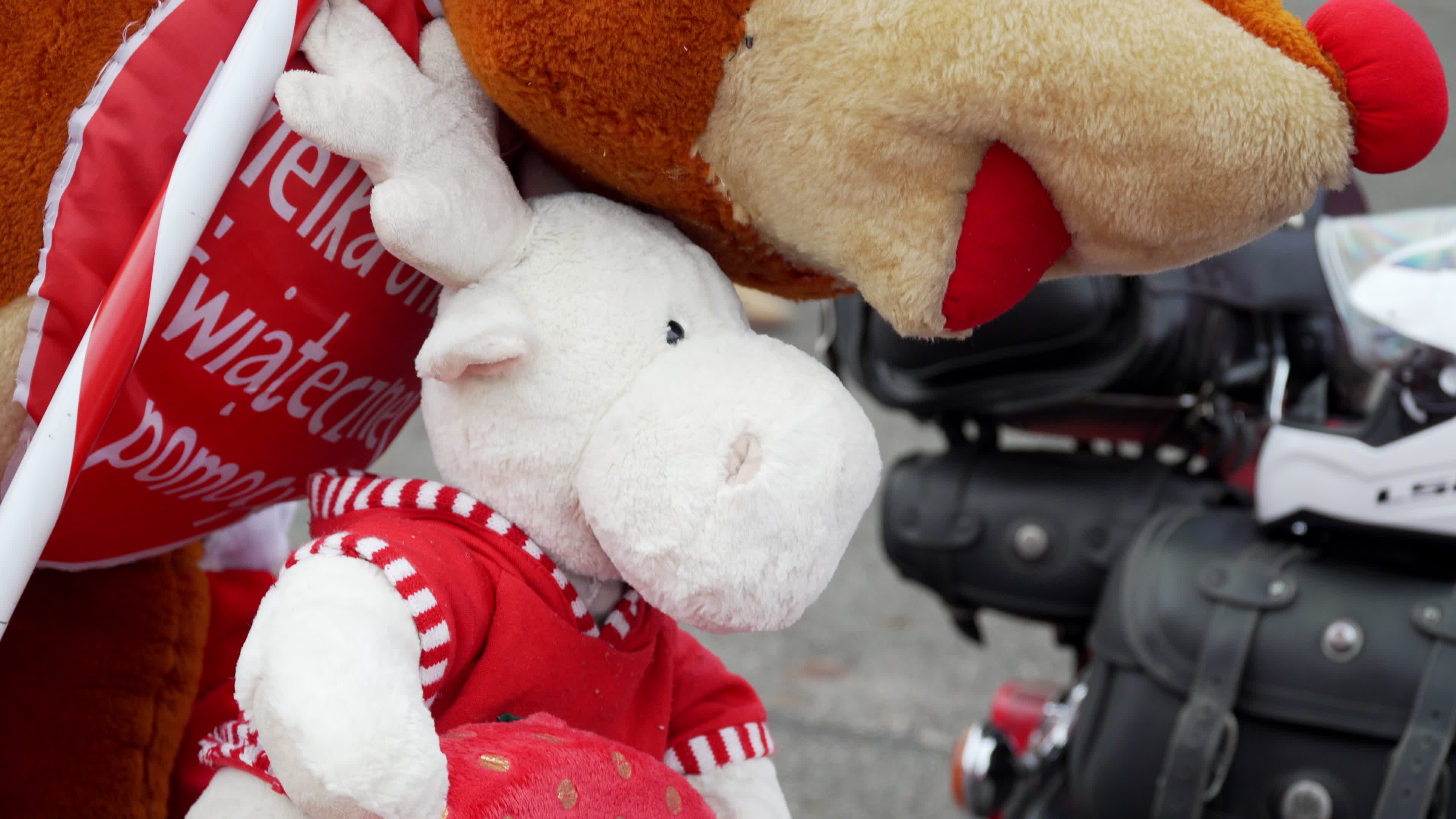 Santa Claus Motorcycle Ride for Charity in Warsaw