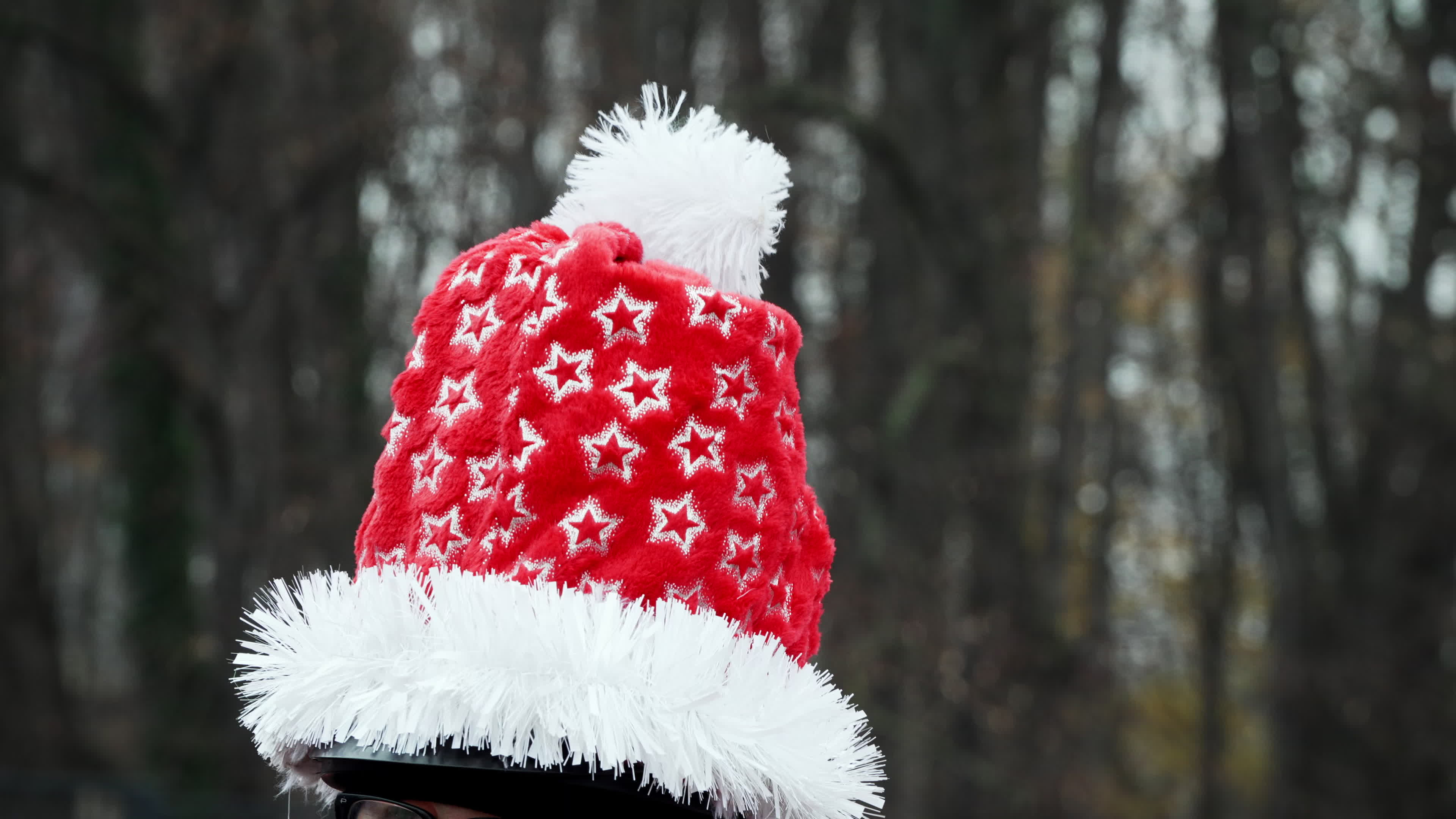 Santa Claus Motorcycle Ride for Charity in Warsaw
