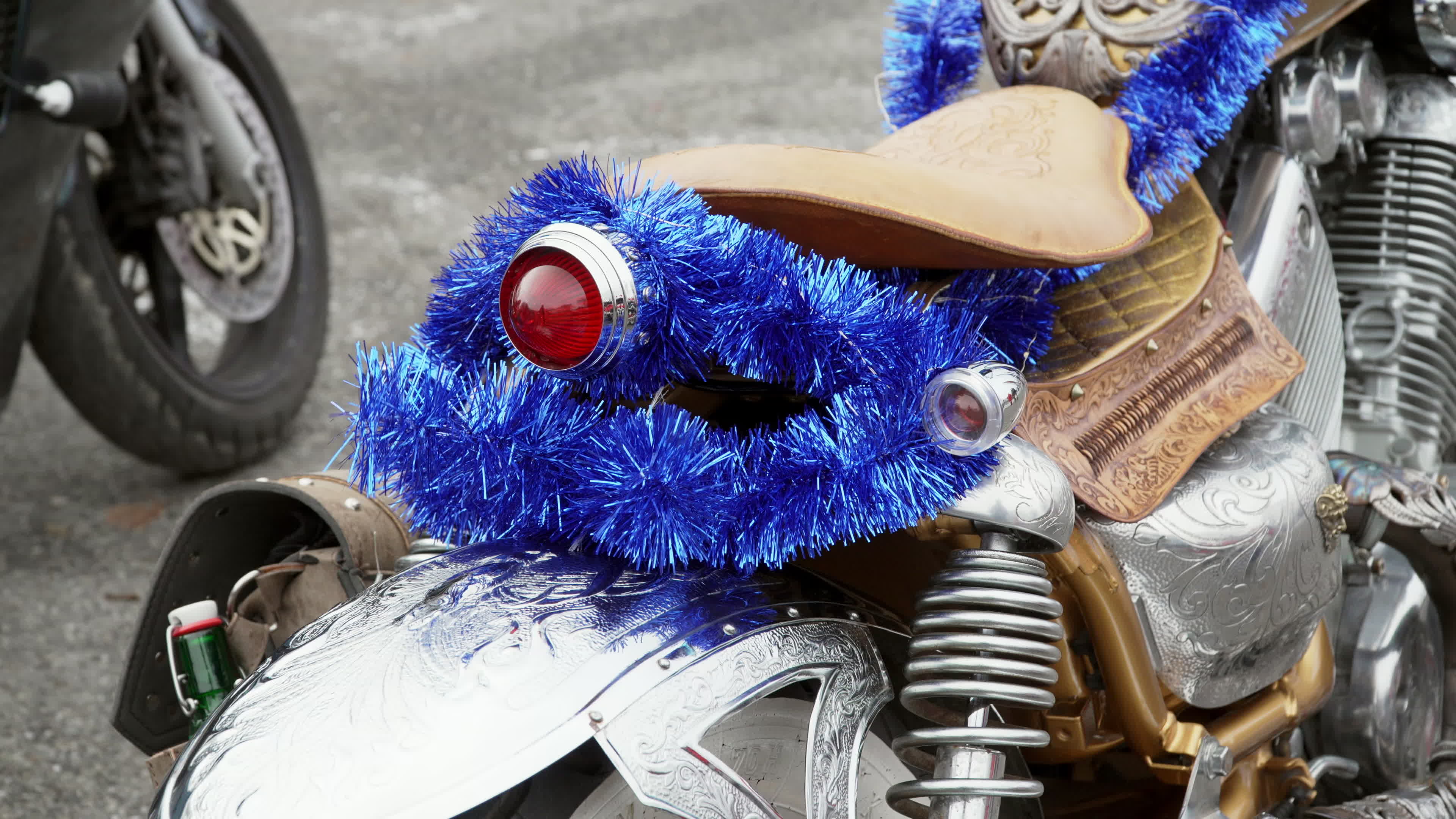 Santa Claus Motorcycle Ride for Charity in Warsaw