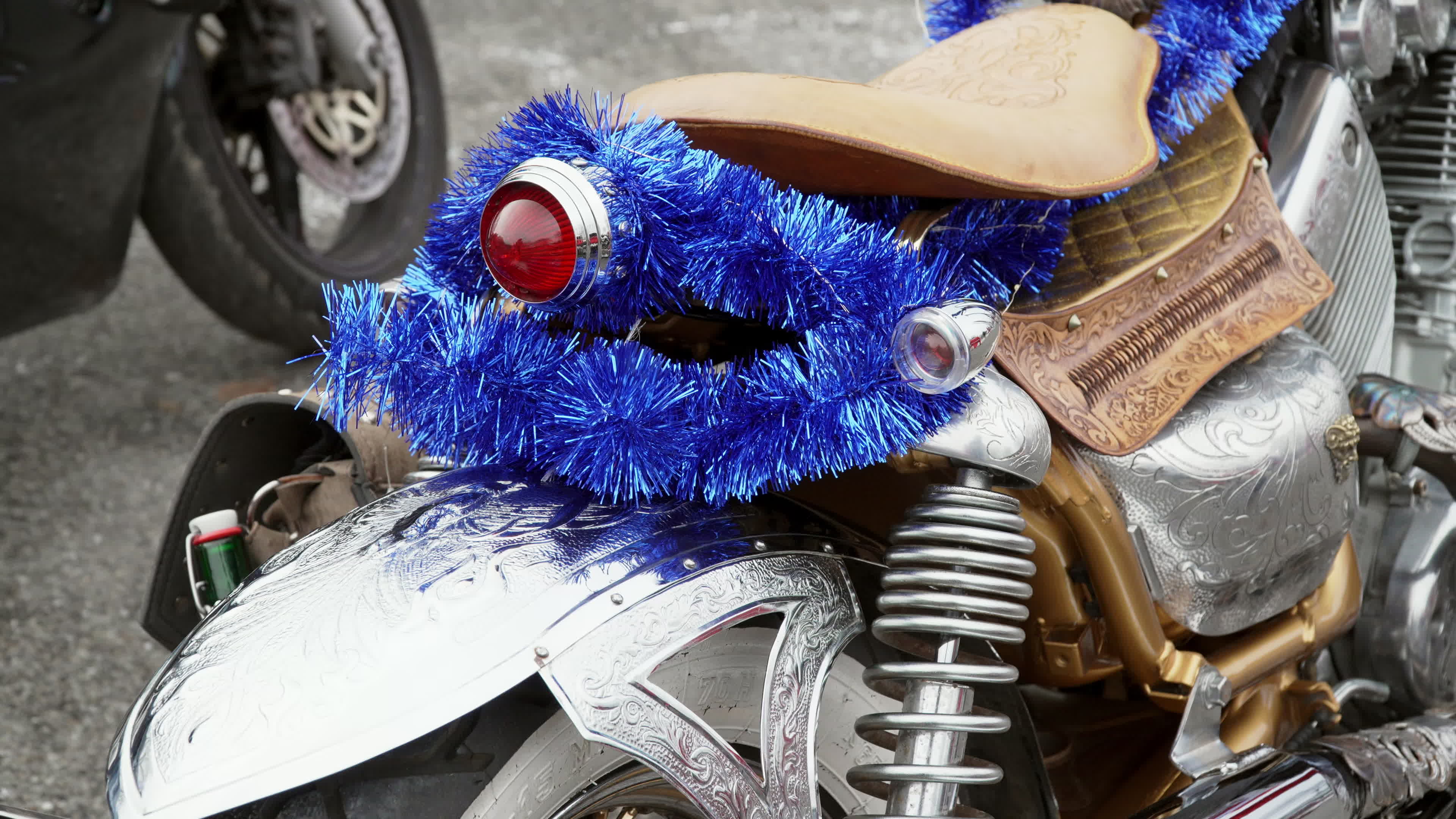 Santa Claus Motorcycle Ride for Charity in Warsaw