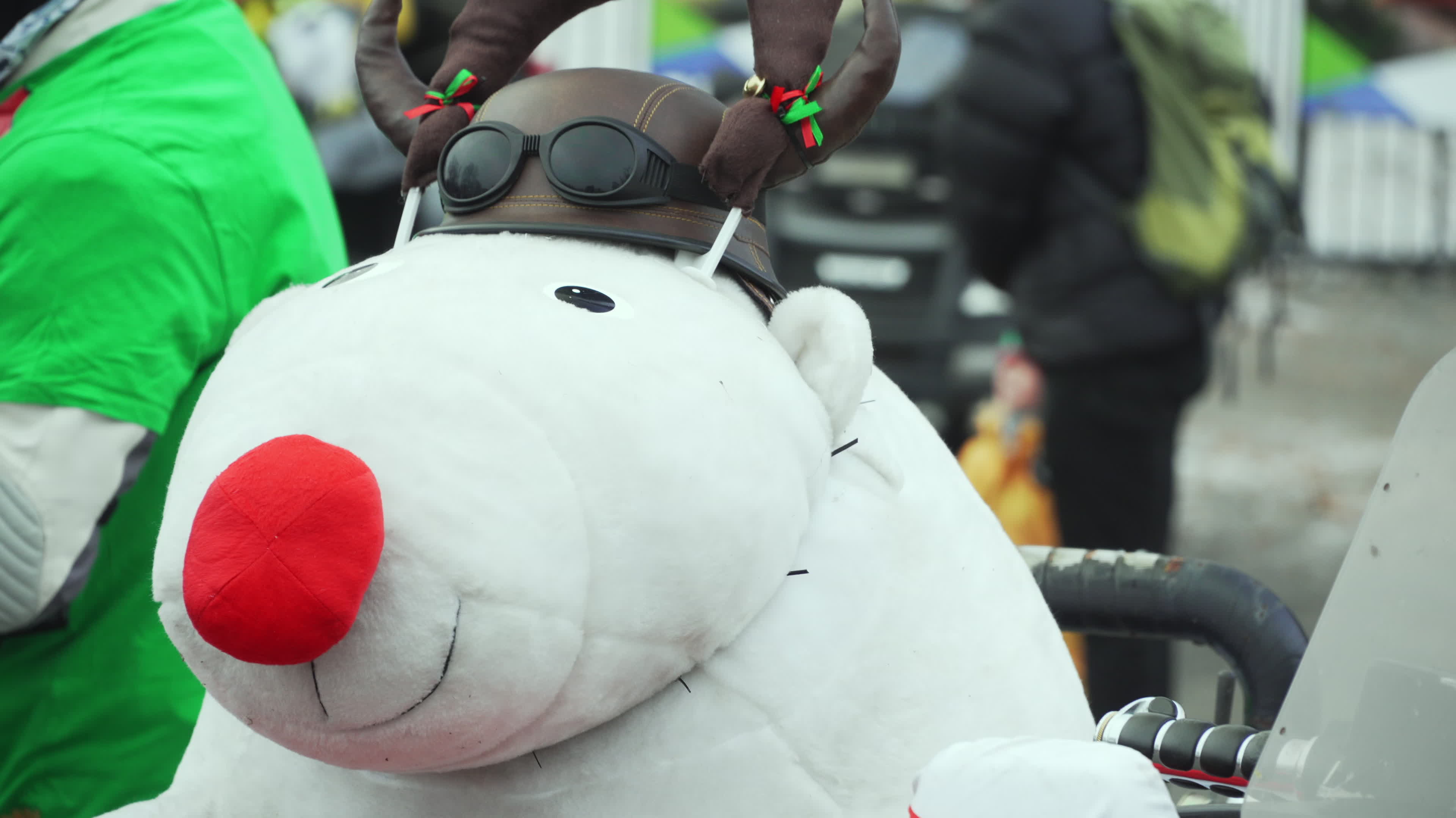Santa Claus Motorcycle Ride for Charity in Warsaw