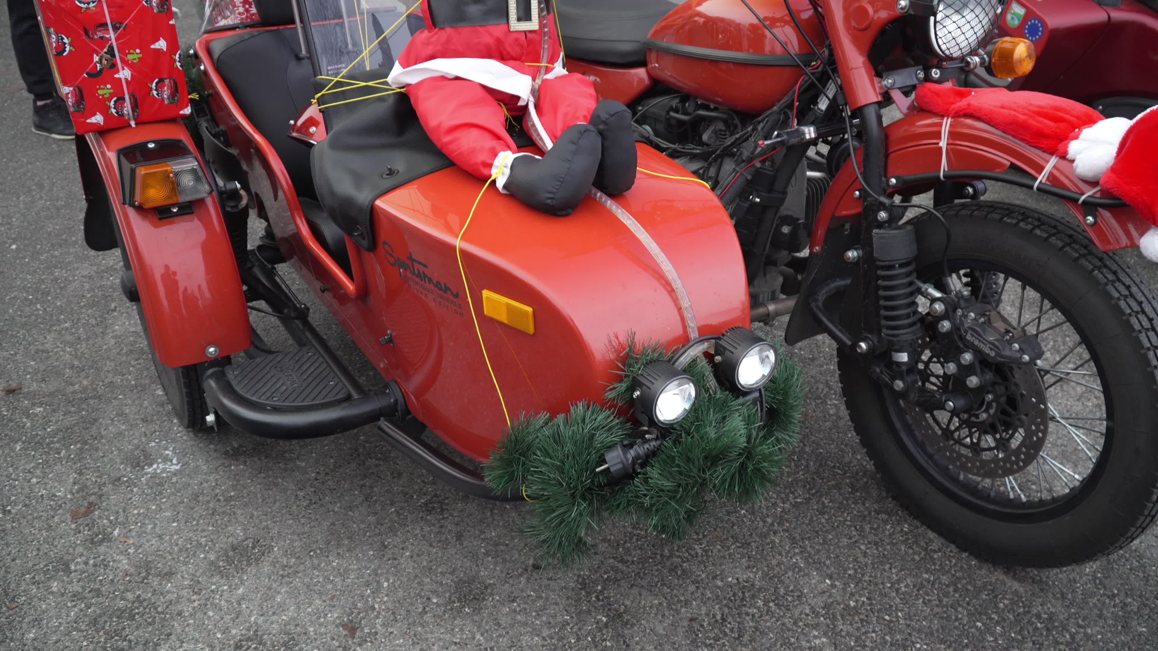 Santa Claus Motorcycle Ride for Charity in Warsaw