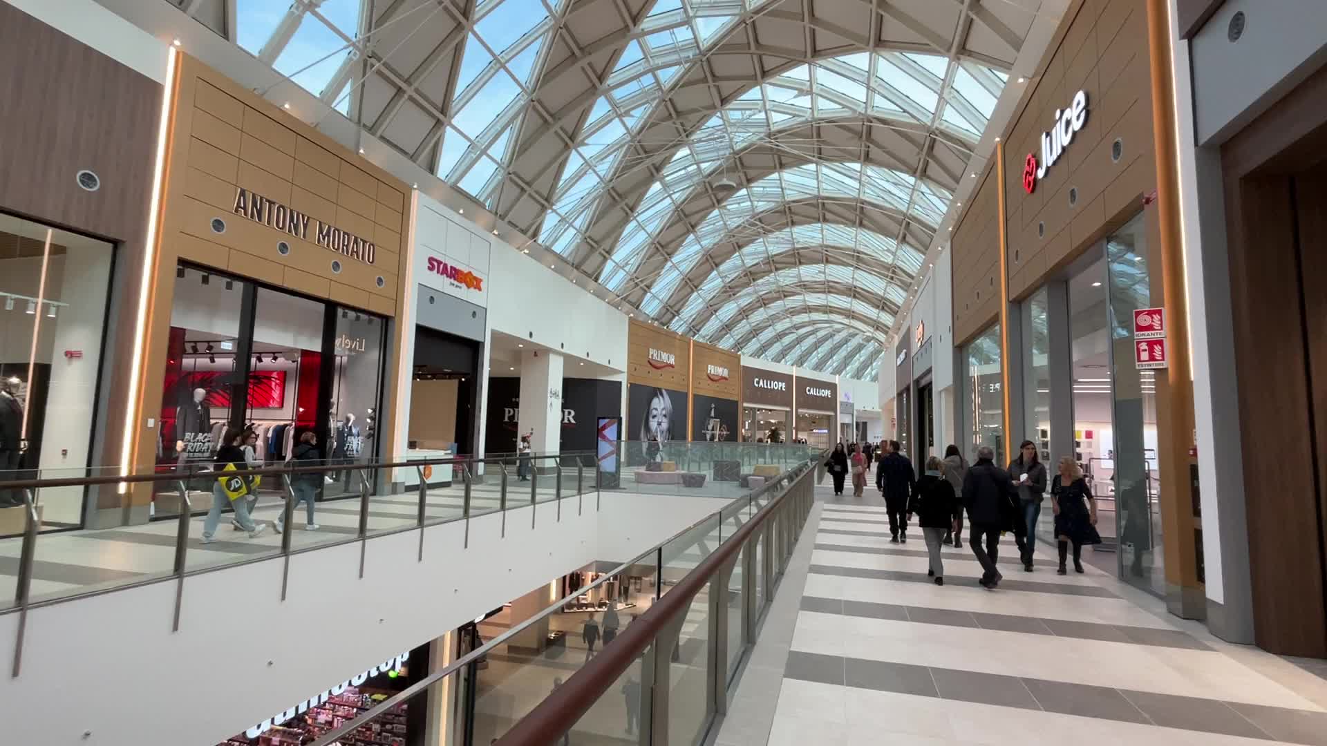 The inauguration of the shopping center and smart district Merlata Bloom Milan