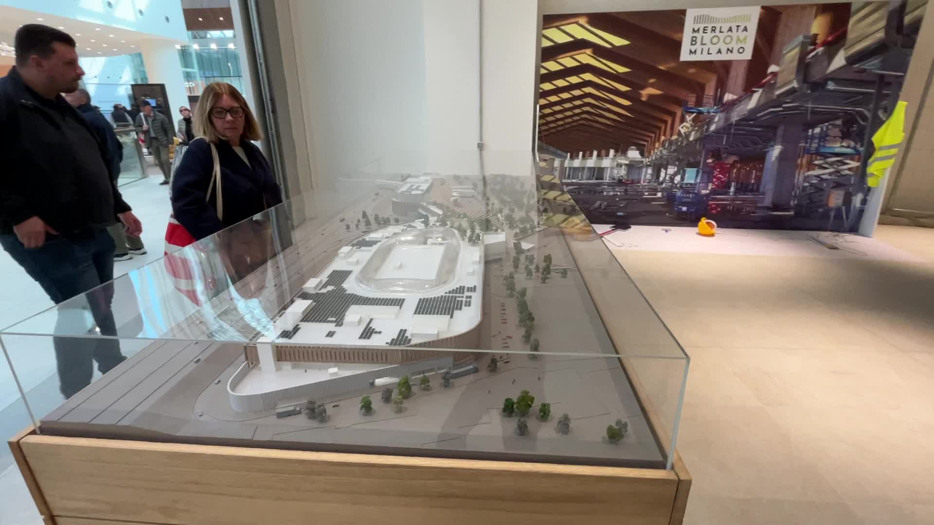 The inauguration of the shopping center and smart district Merlata Bloom Milan