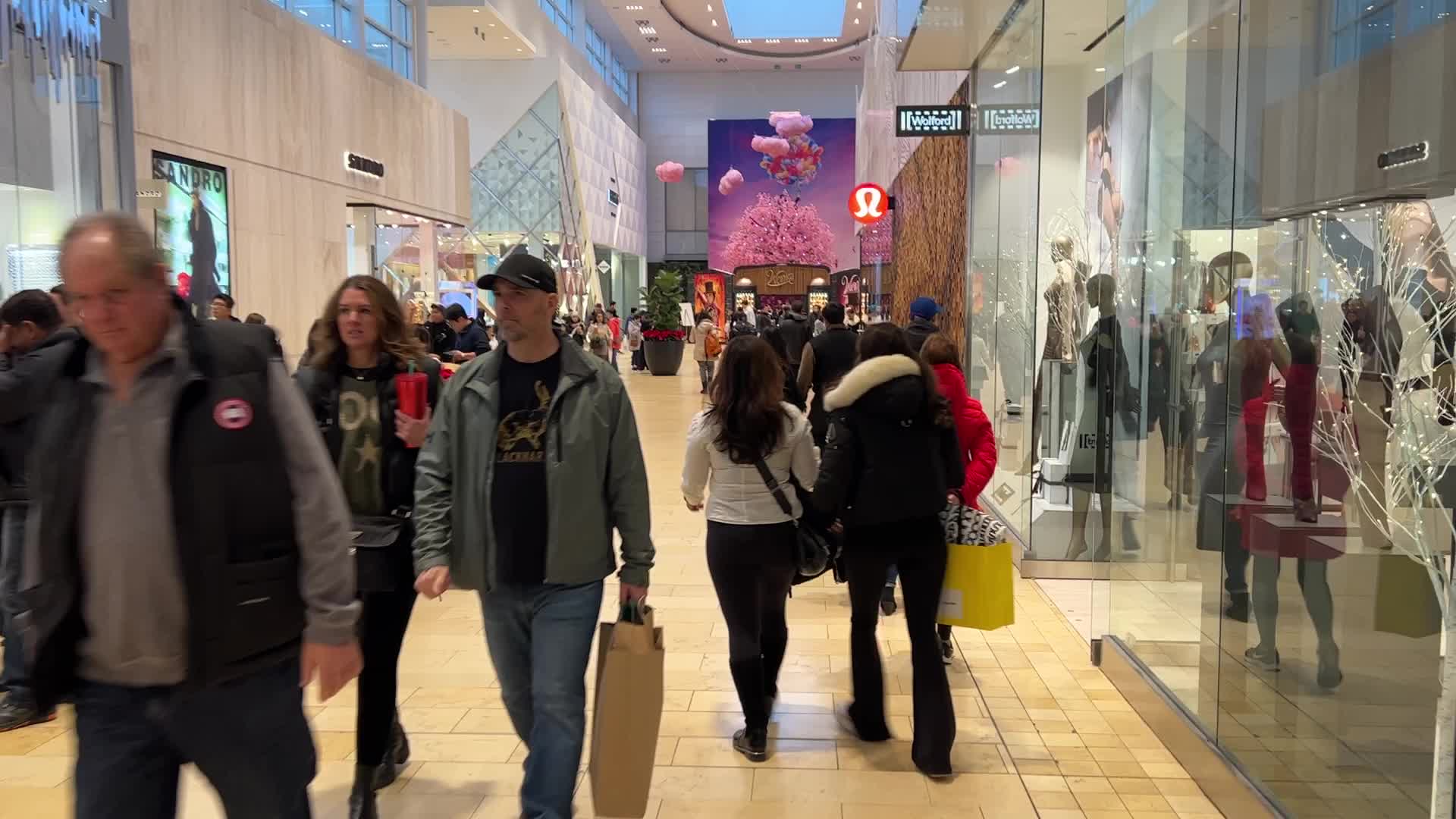 Christmas shoppers