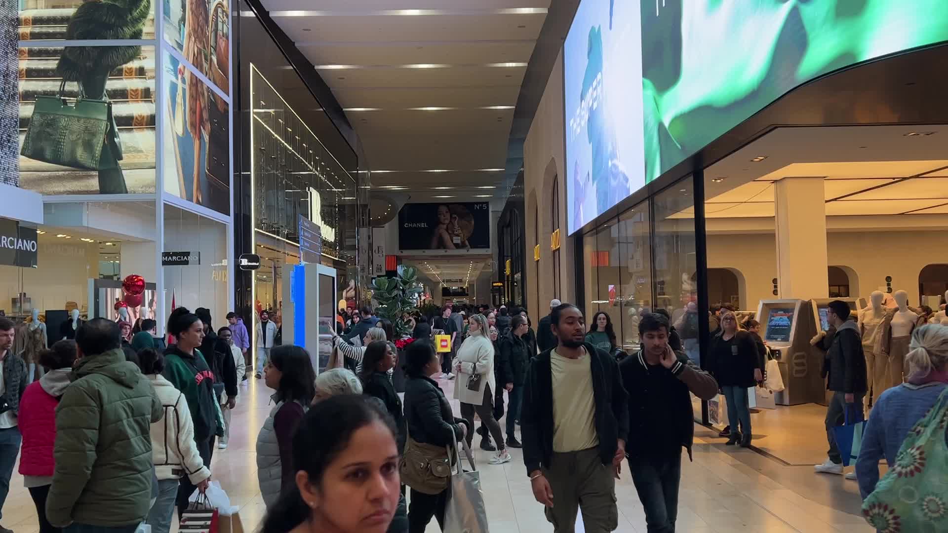 Christmas shoppers