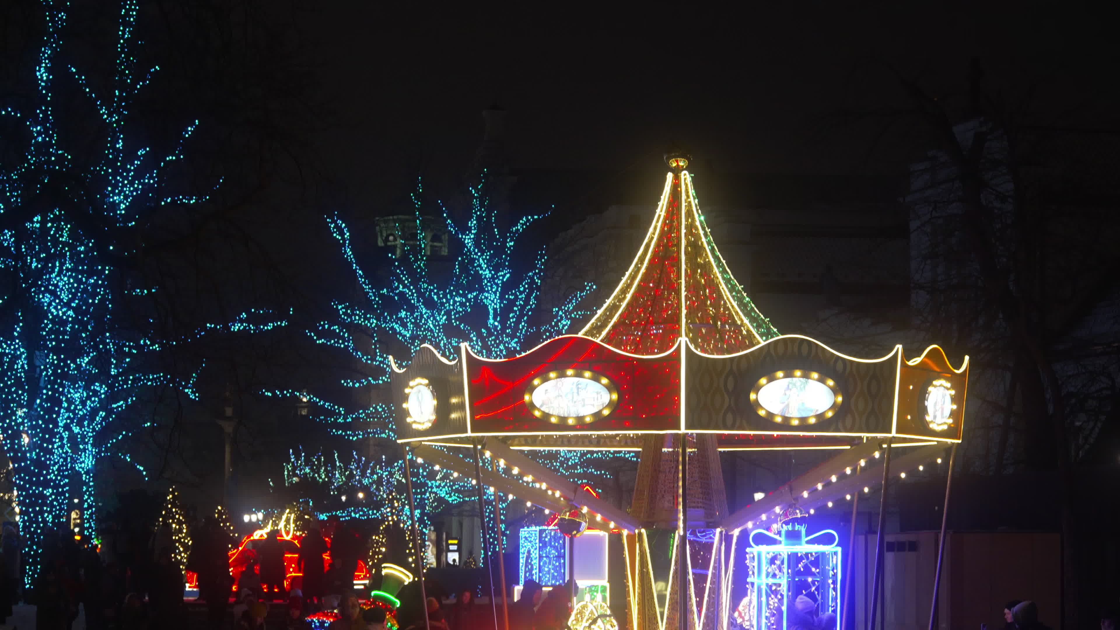Official Start of Christmas Illumination in Warsaw