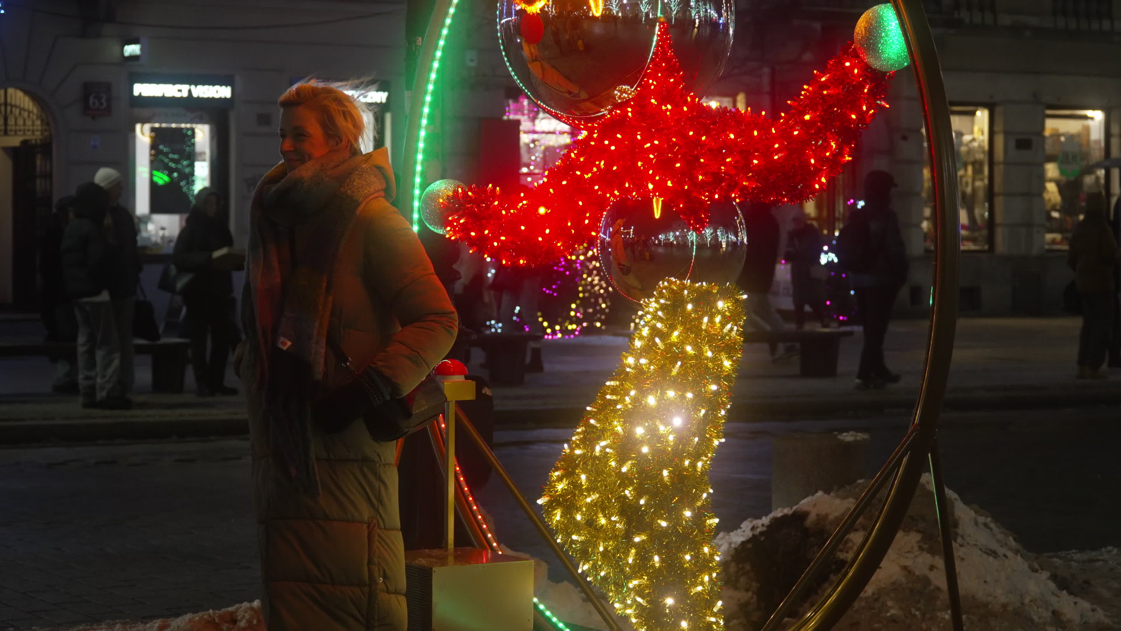 Official Start of Christmas Illumination in Warsaw
