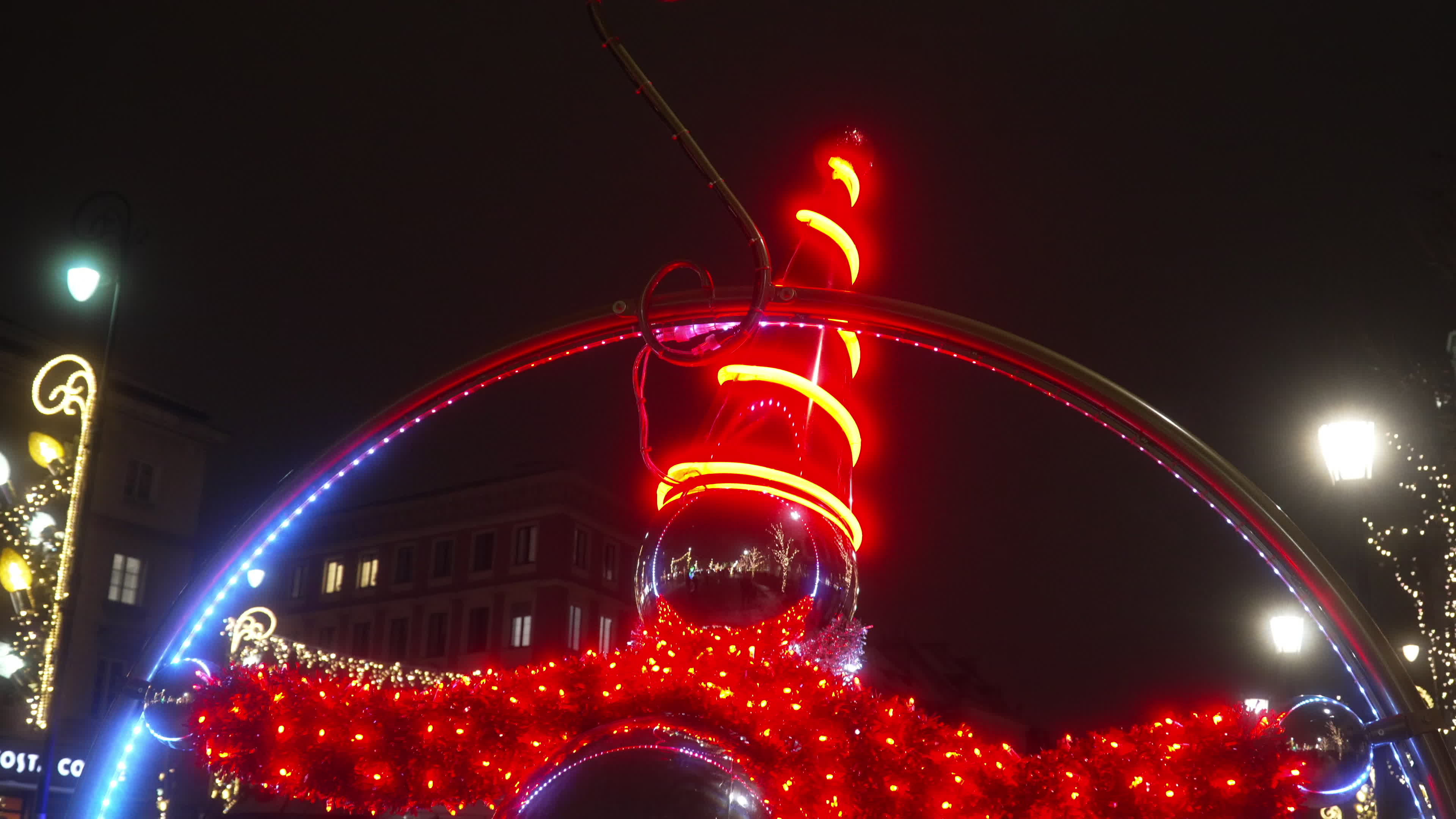 Official Start of Christmas Illumination in Warsaw