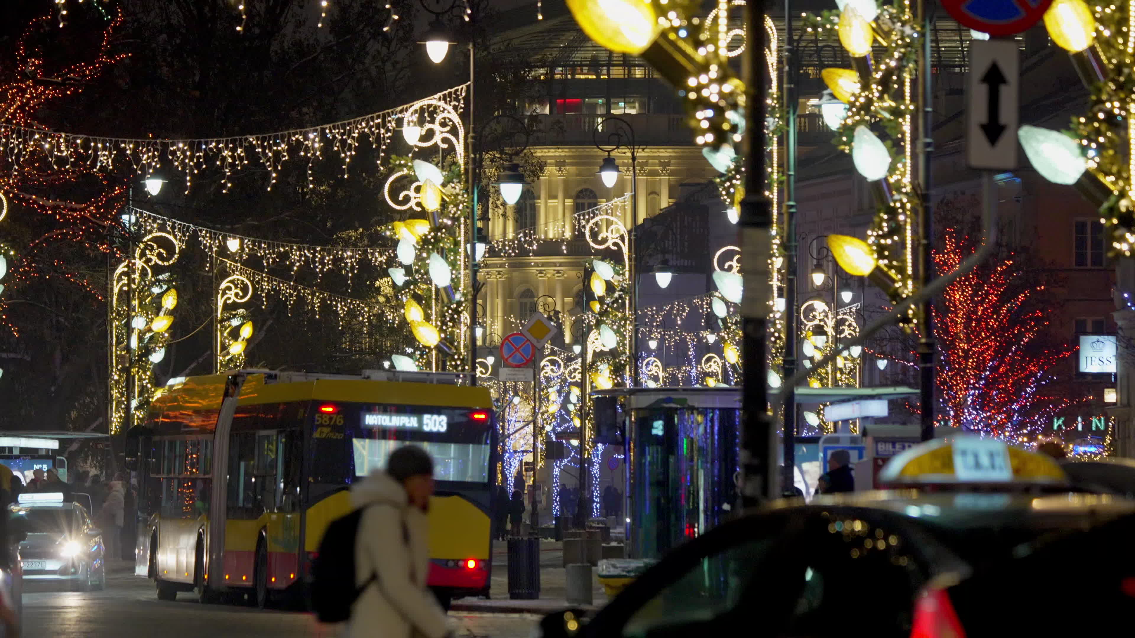 Official Start of Christmas Illumination in Warsaw