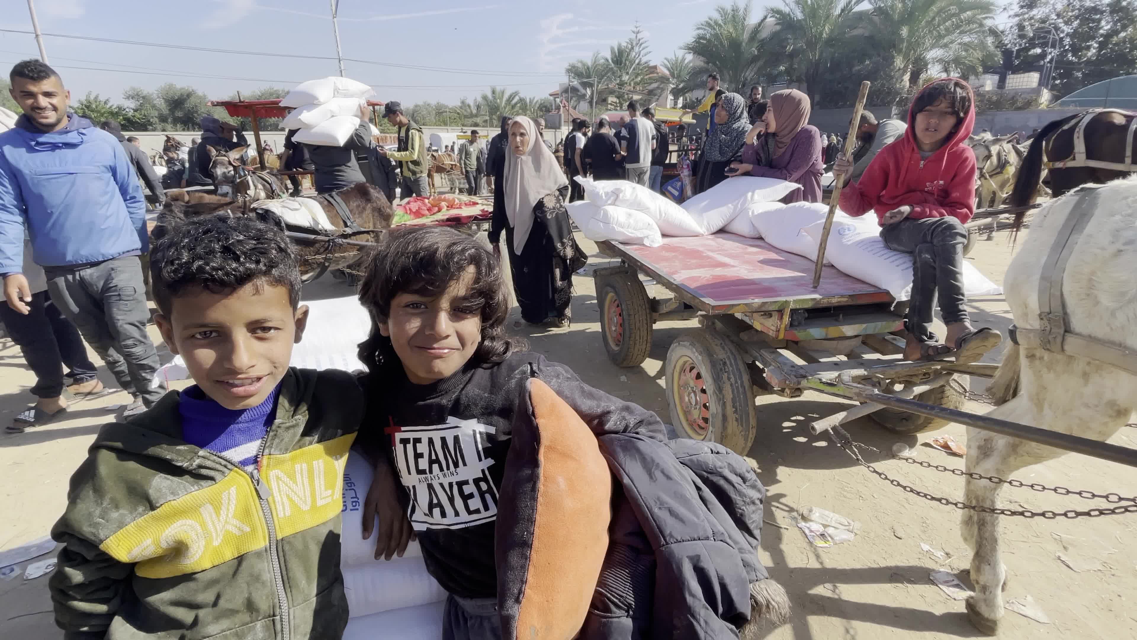 Humanitarian Aid Arrives in Gaza