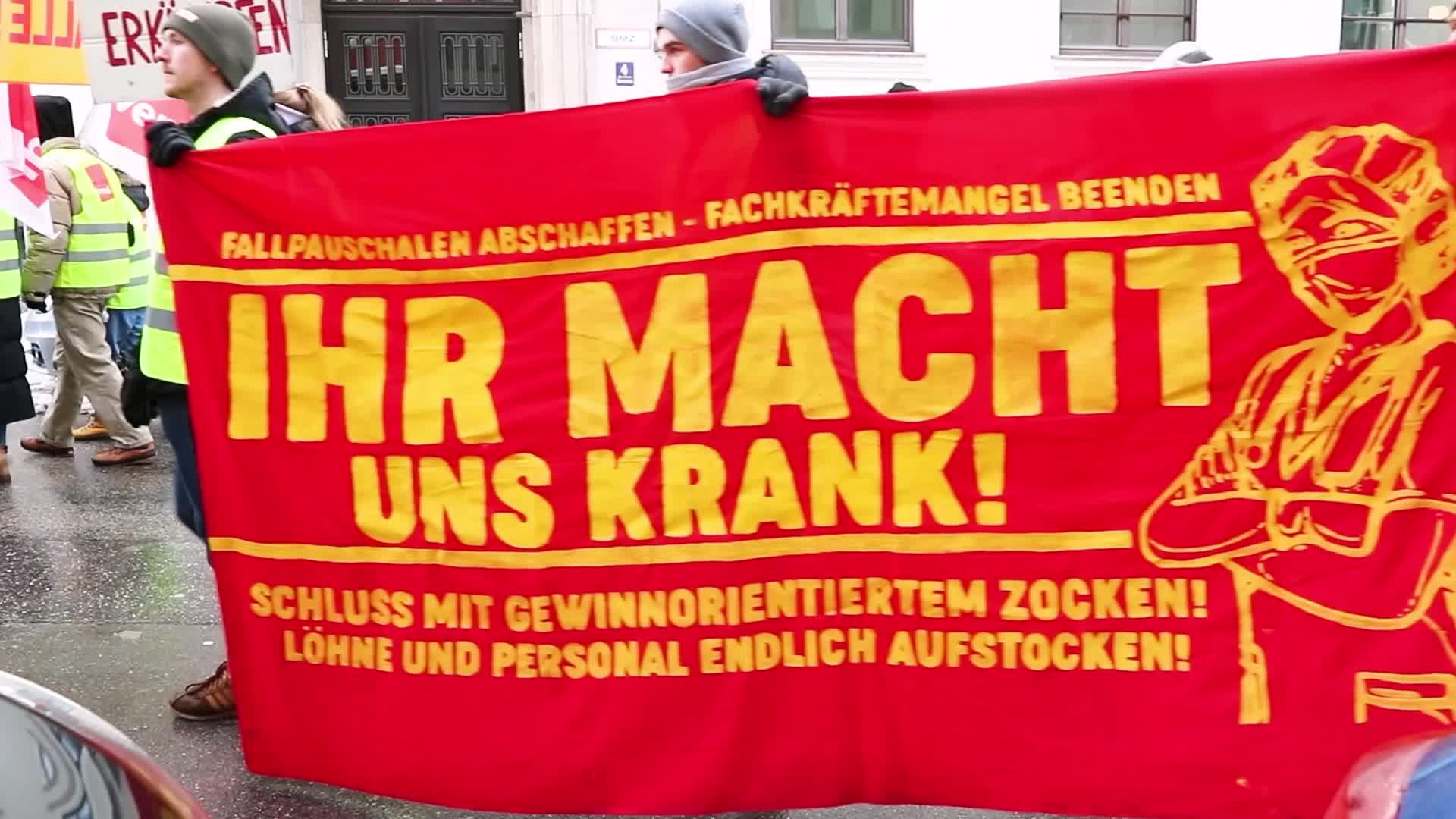 Thousands join the strike of the public workers in Munich