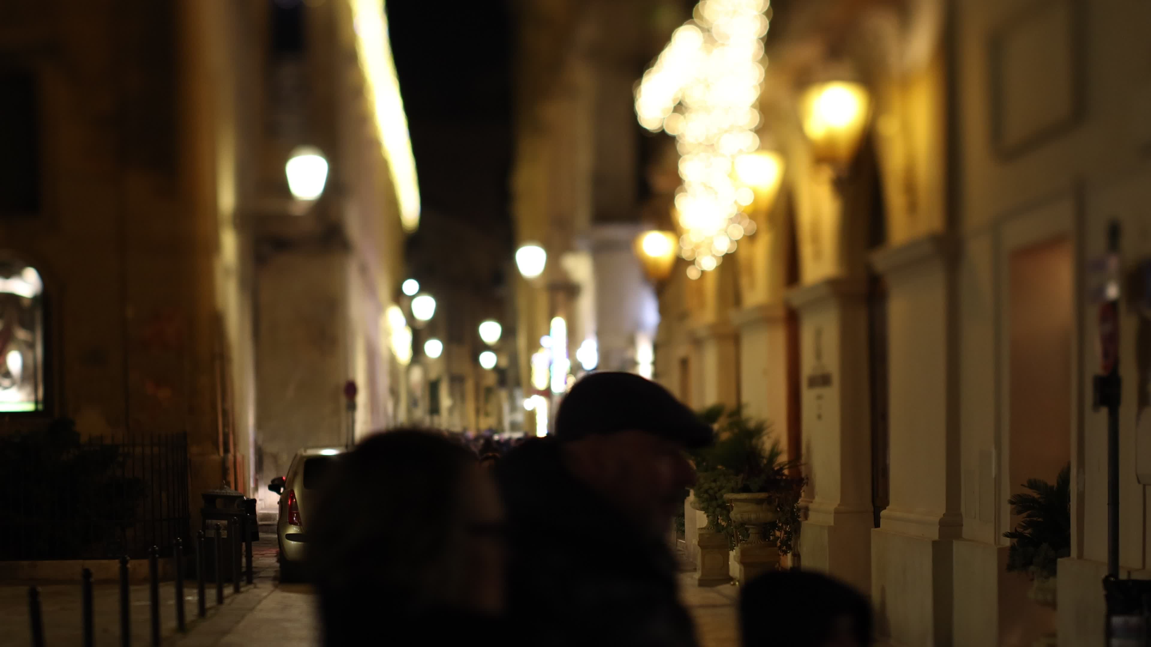Christmas Lights In Lecce, Italy