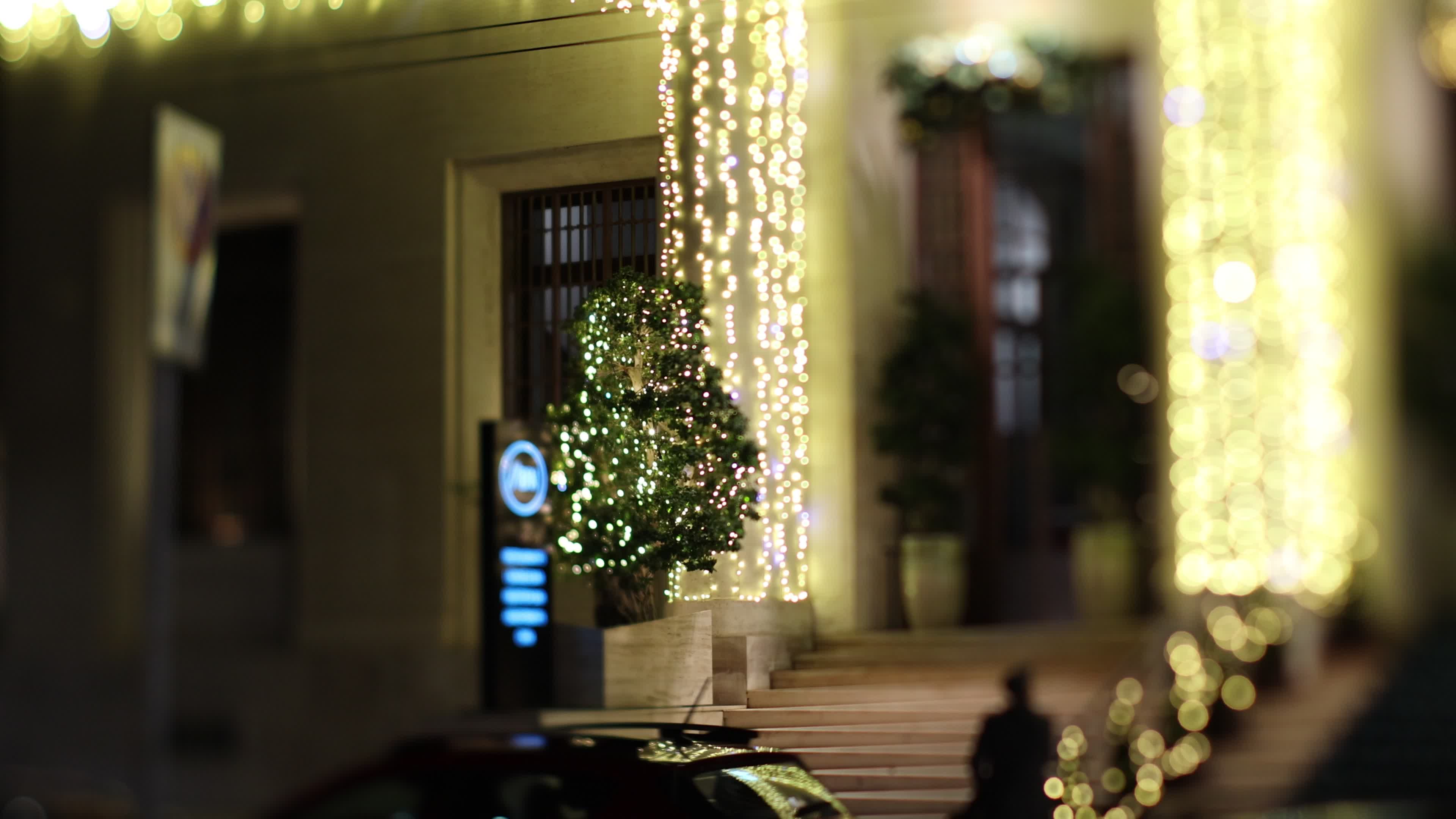 Christmas Lights In Lecce, Italy