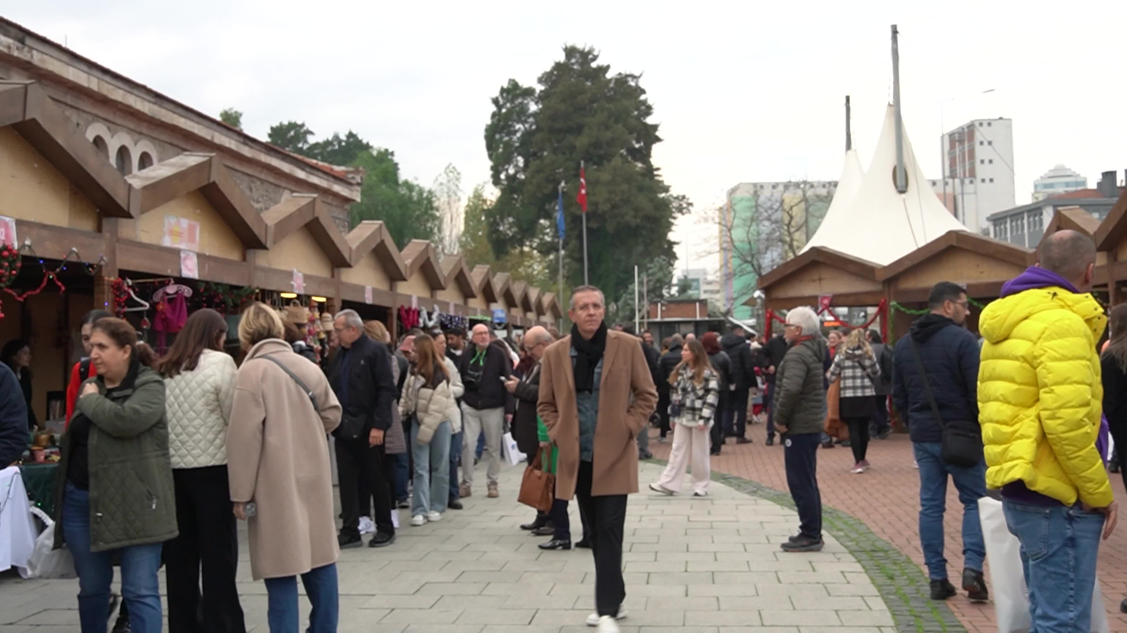 A typical Christmas bazaar 'Mercatino di Natale', Izmir, Turkey