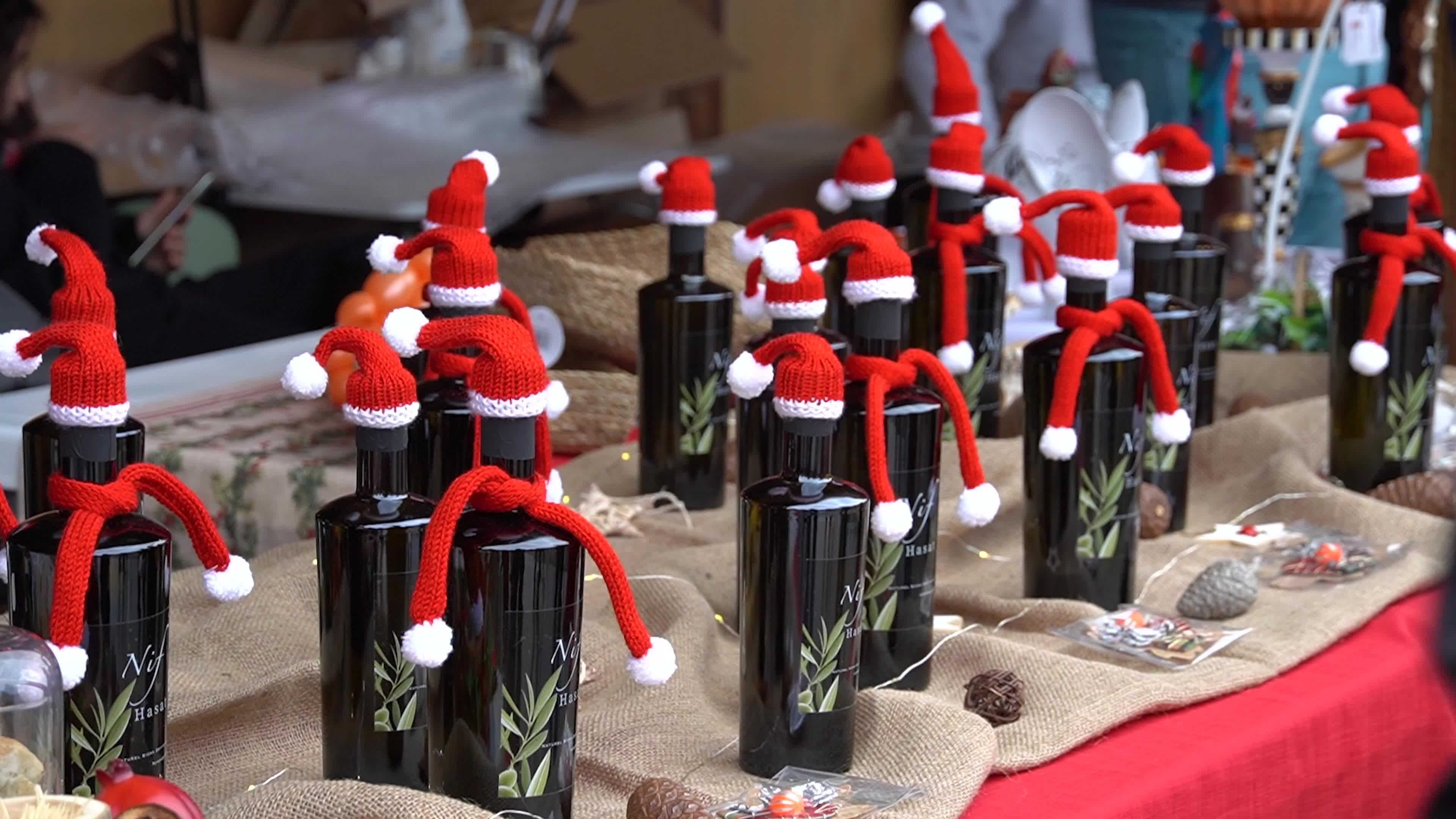 A typical Christmas bazaar 'Mercatino di Natale', Izmir, Turkey