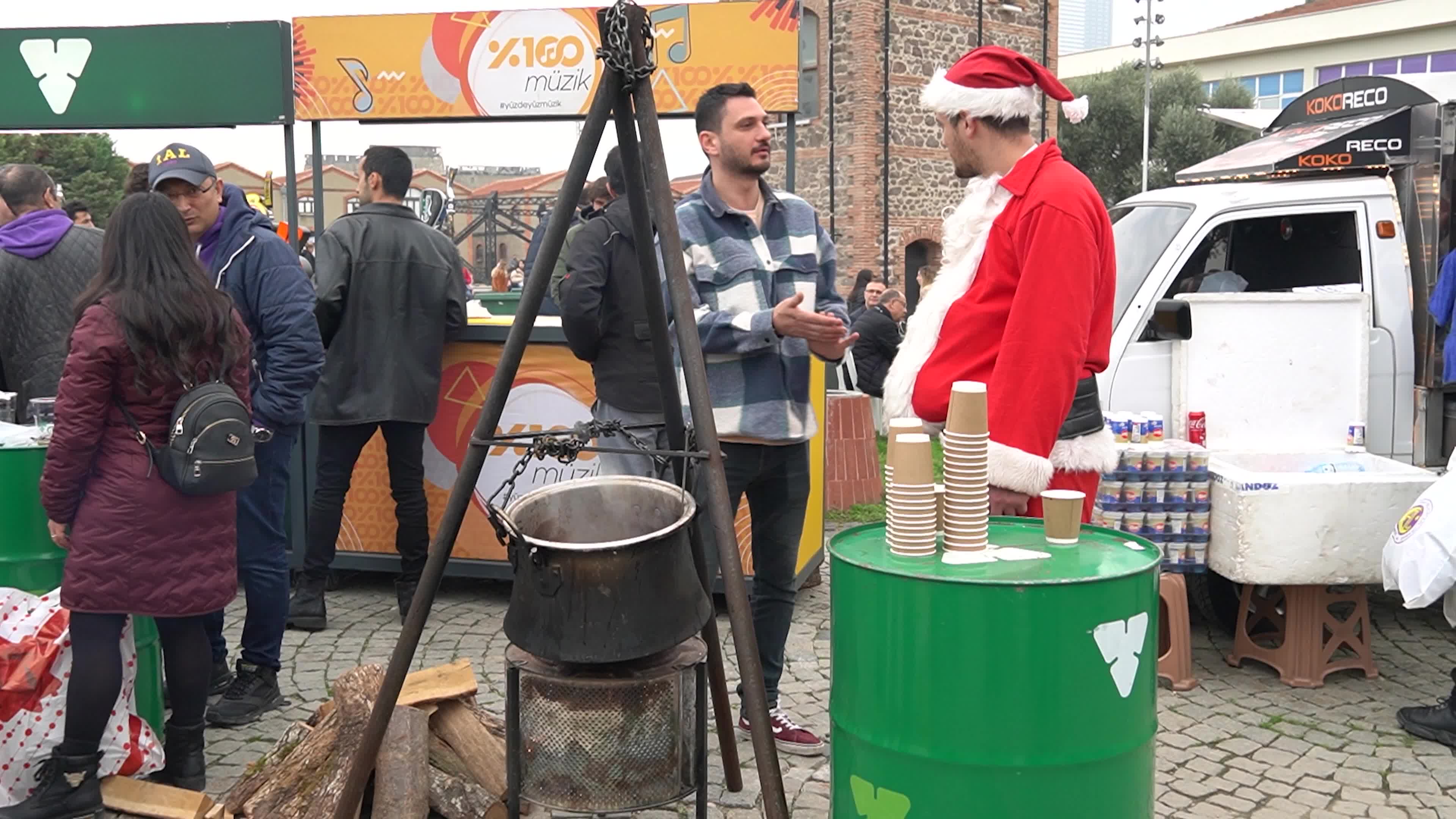 A typical Christmas bazaar 'Mercatino di Natale', Izmir, Turkey