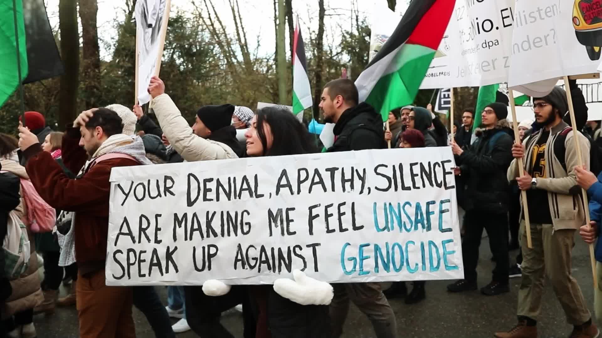 Free Palestine Demonstration In Munich, Germany