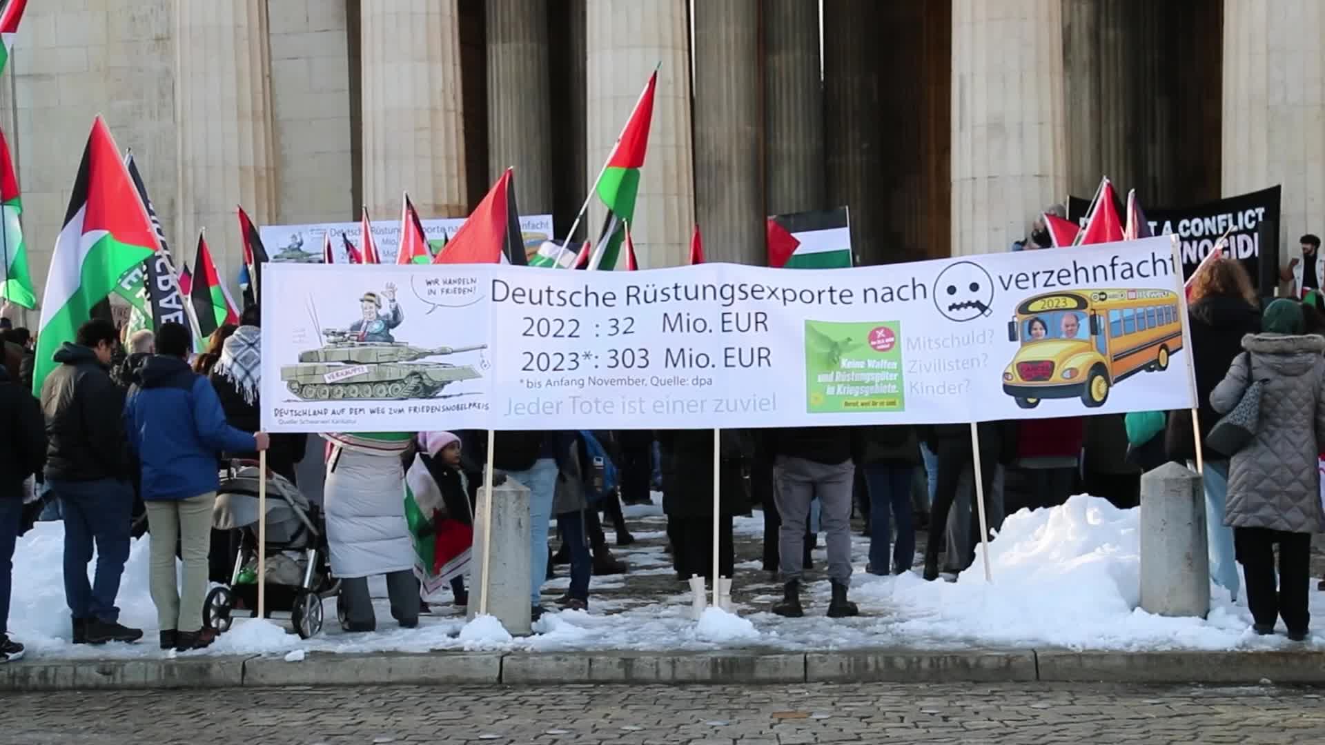 Free Palestine Demonstration In Munich, Germany