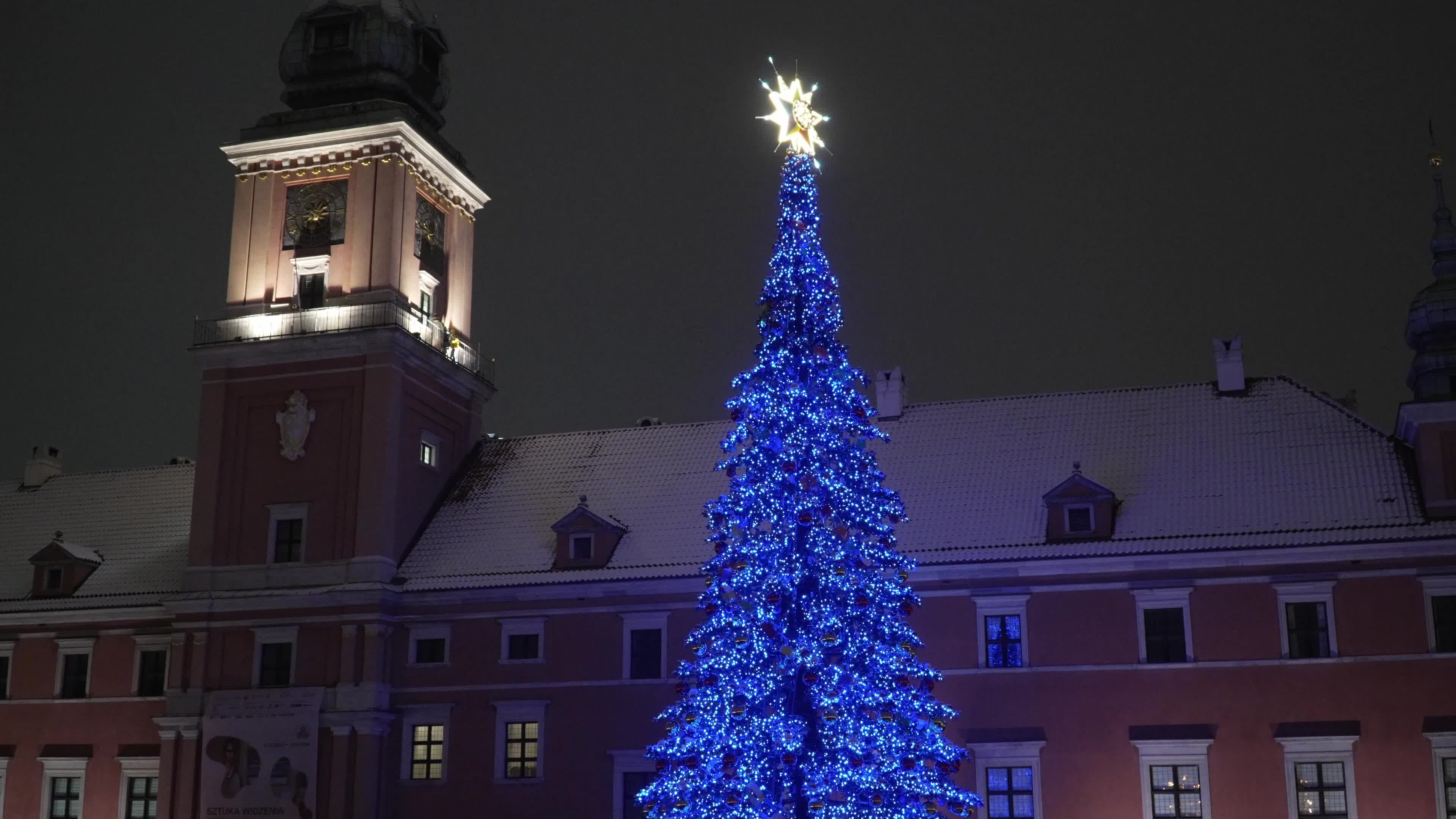 Official Christmas Tree Lighting in Warsaw