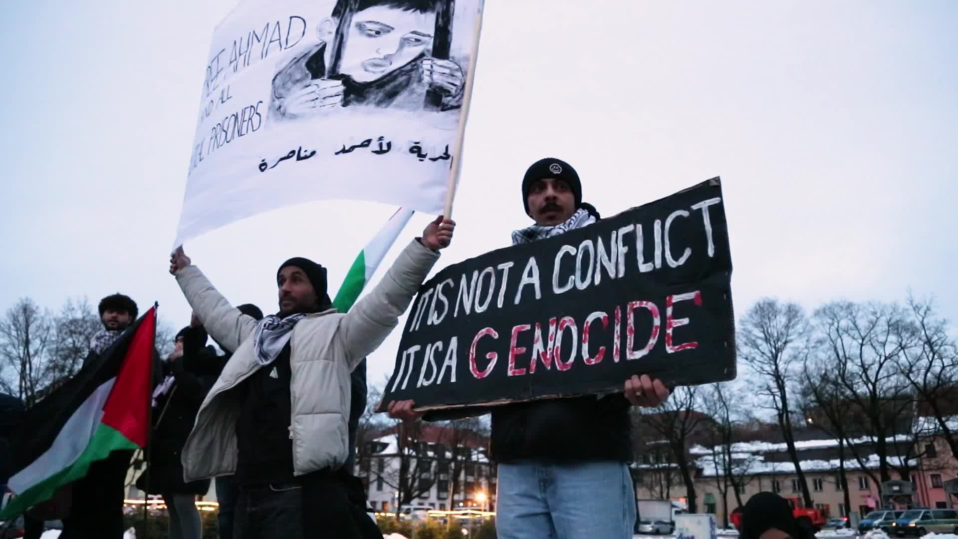 Free Palestine Demonstration In Munich, Germany