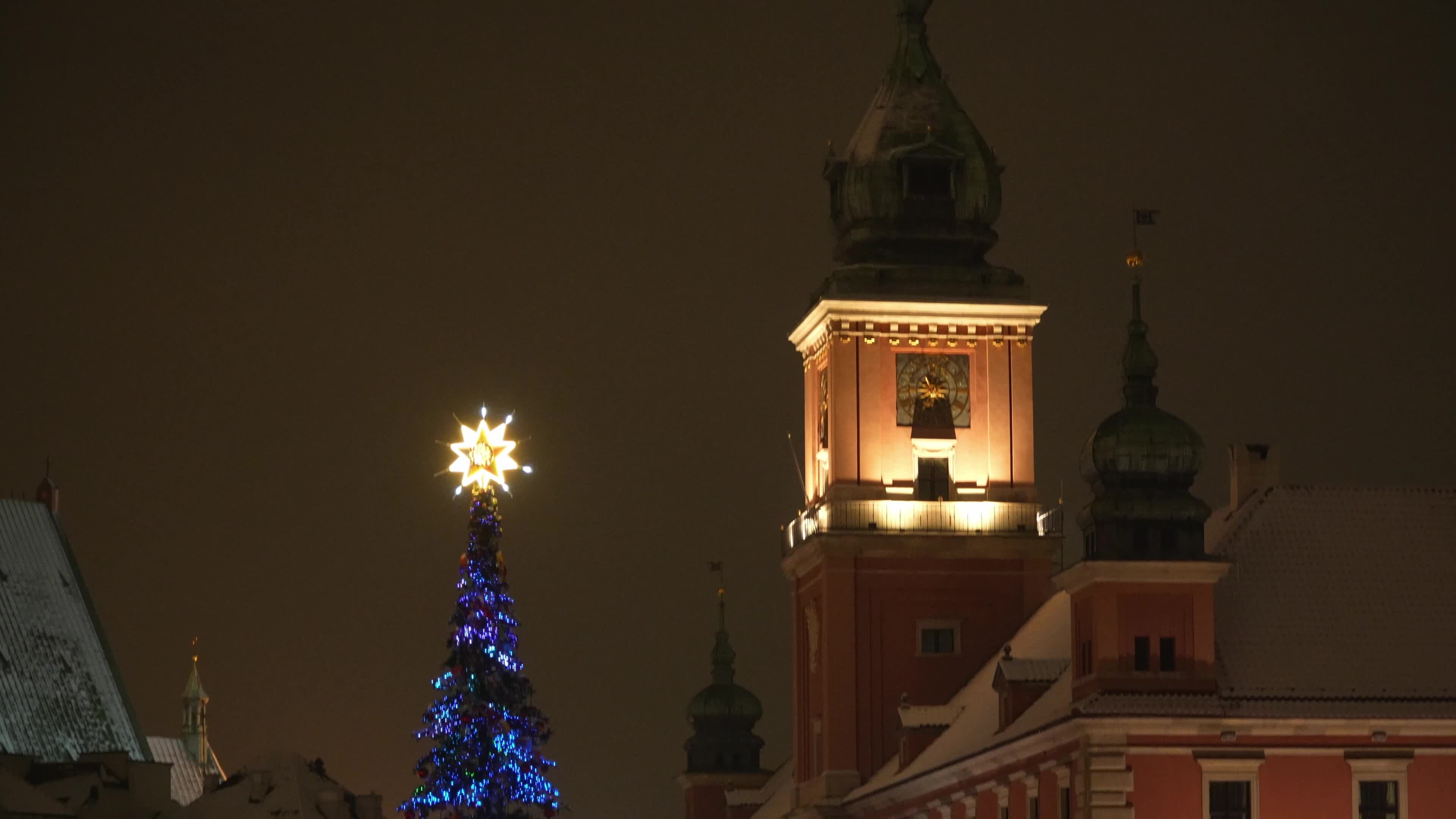 Official Christmas Tree Lighting in Warsaw
