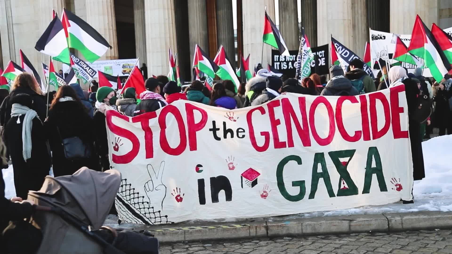 Free Palestine Demonstration In Munich, Germany