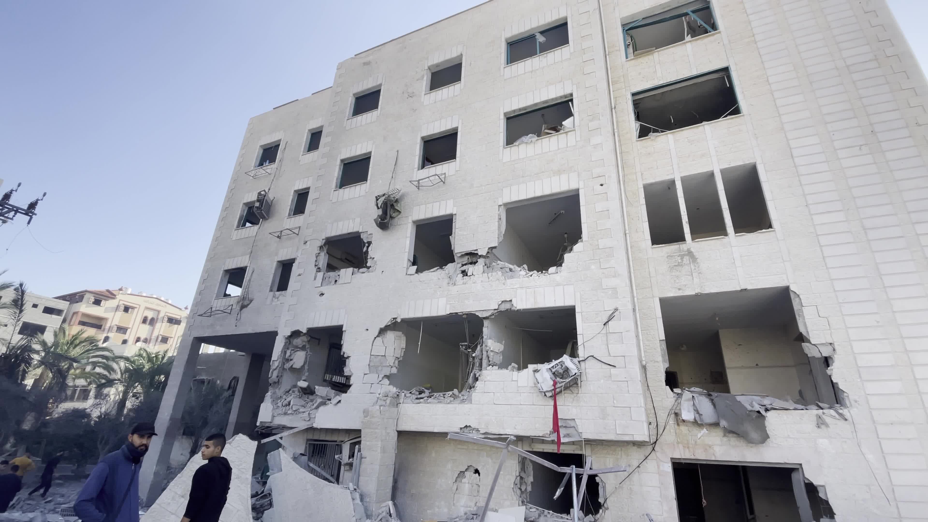 Aftermath of Israeli Airstrike