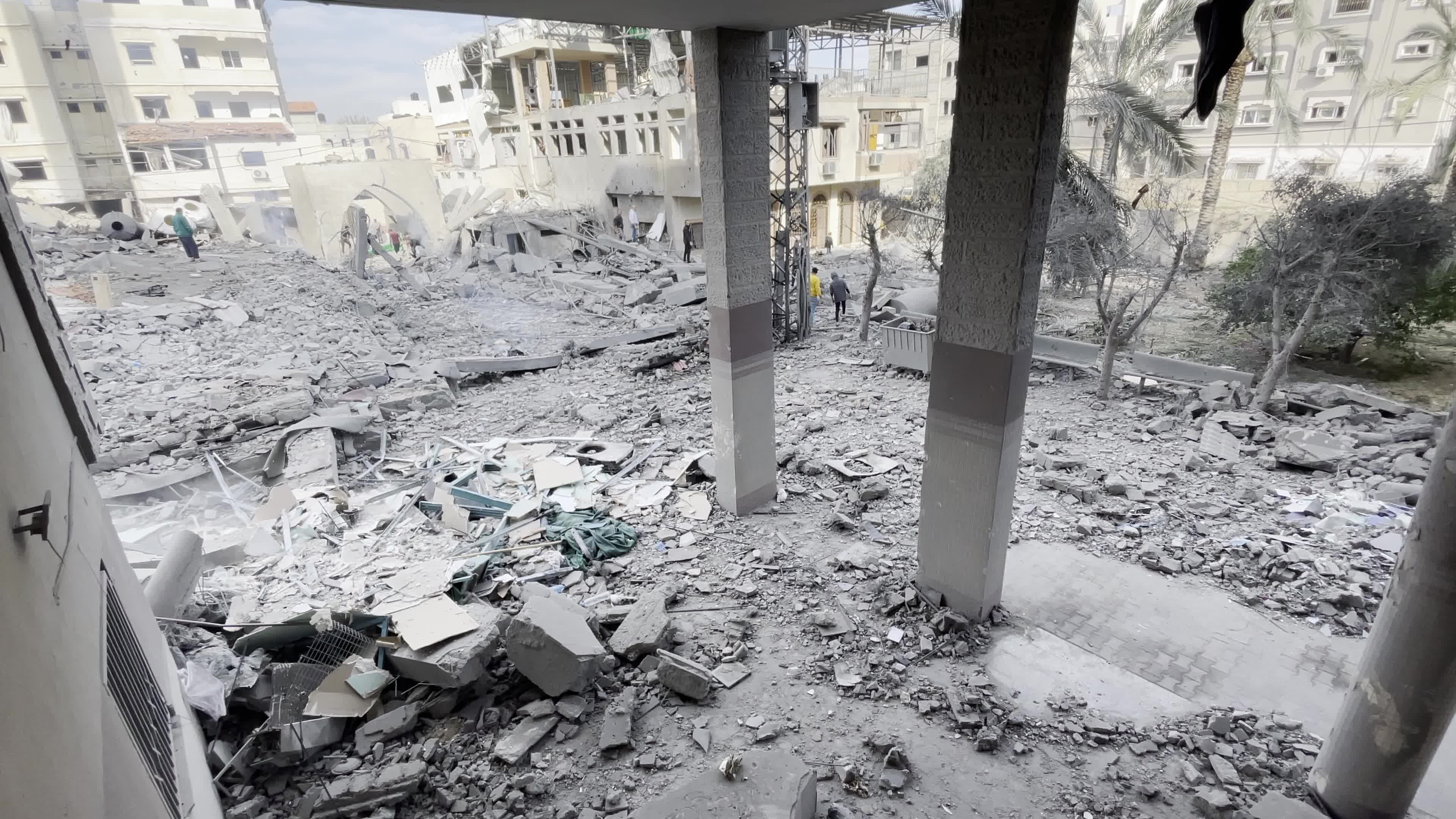 Aftermath of Israeli Airstrike