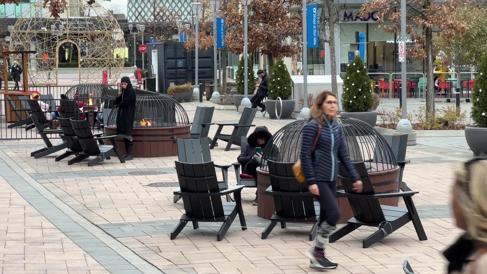 Daily life during winter in Toronto