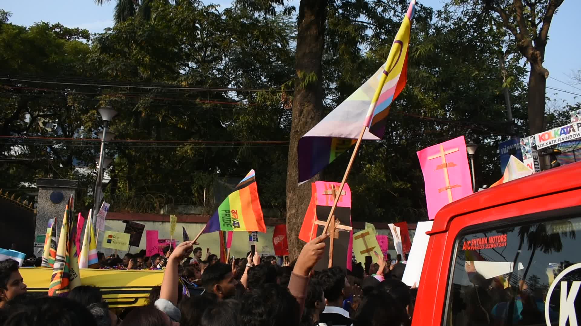 Kolkata Rainbow pride walk 2023 .