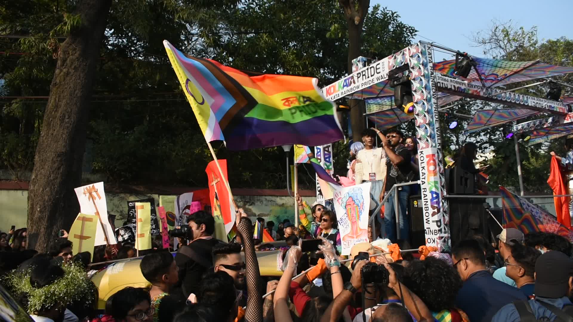 Kolkata Rainbow pride walk 2023 .