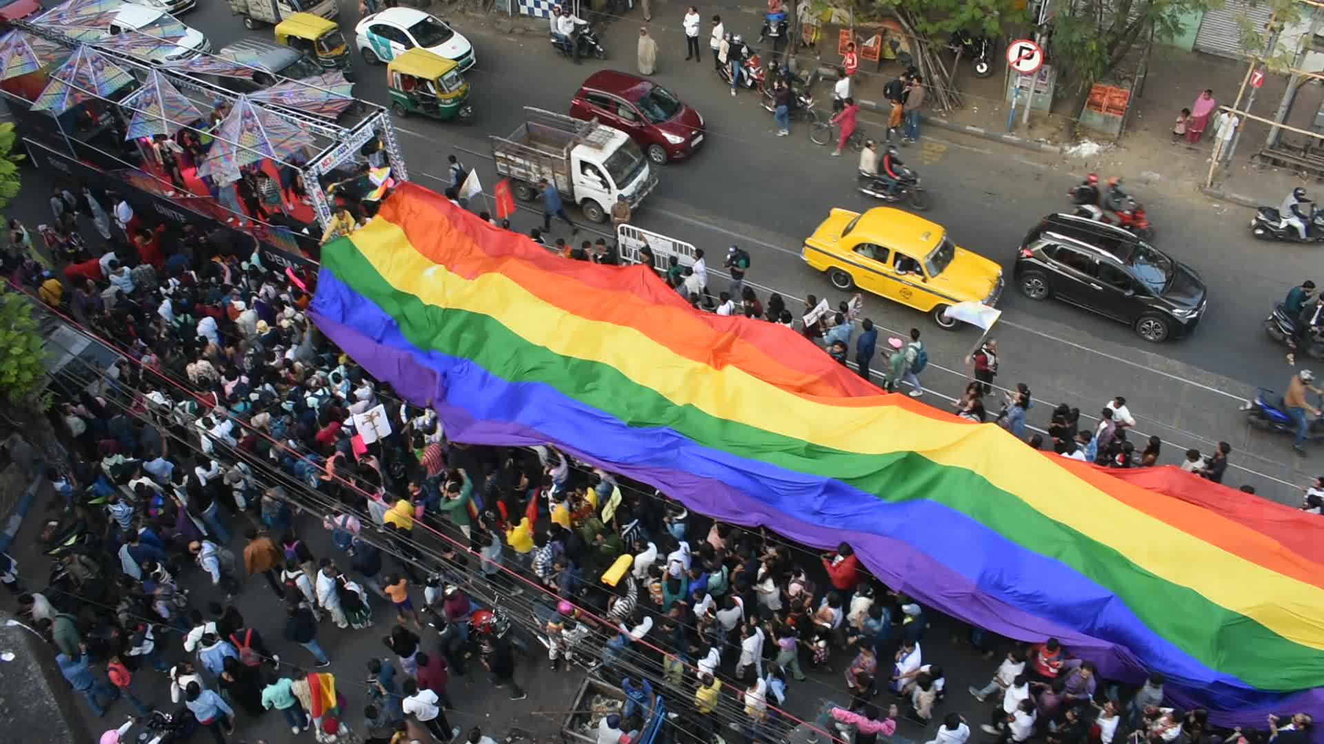 Kolkata Rainbow pride walk 2023 .