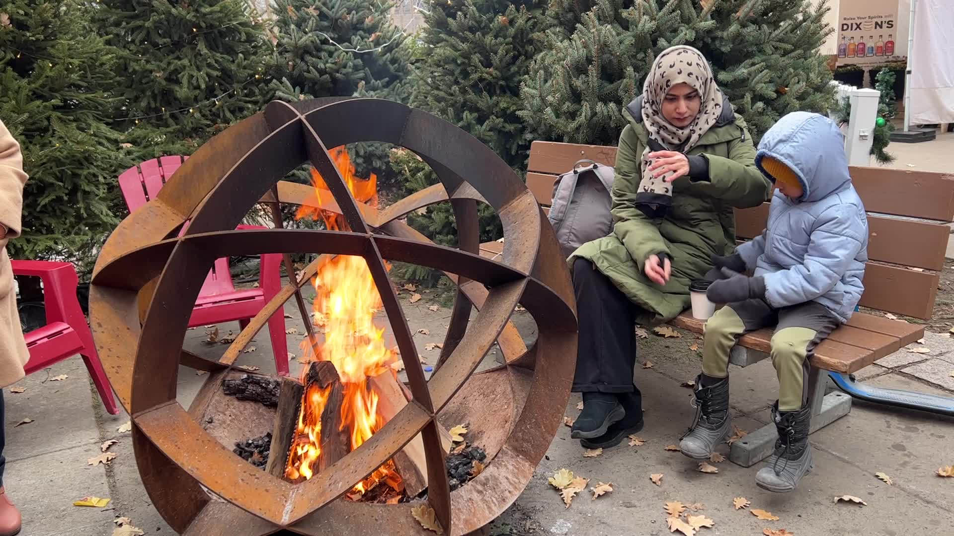 Daily life during winter in Toronto