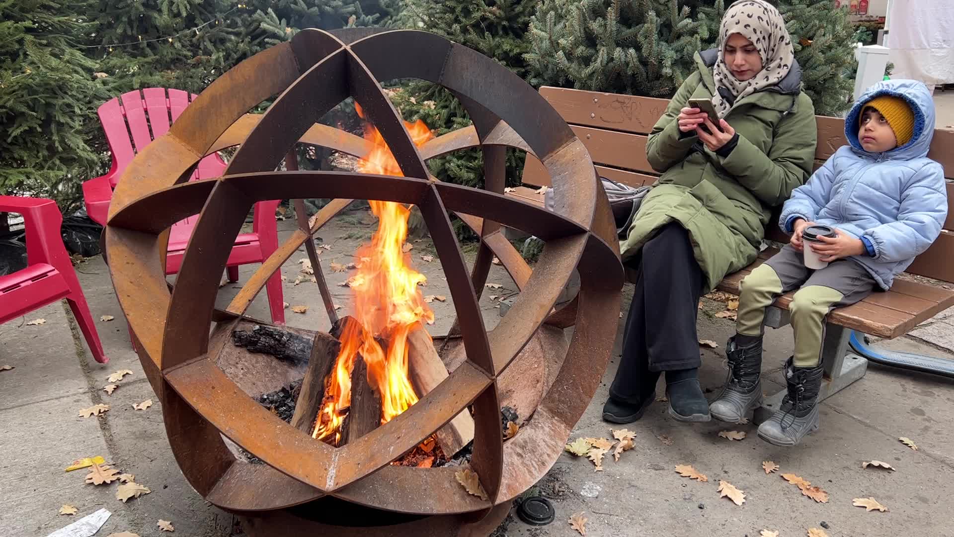 Daily life during winter in Toronto