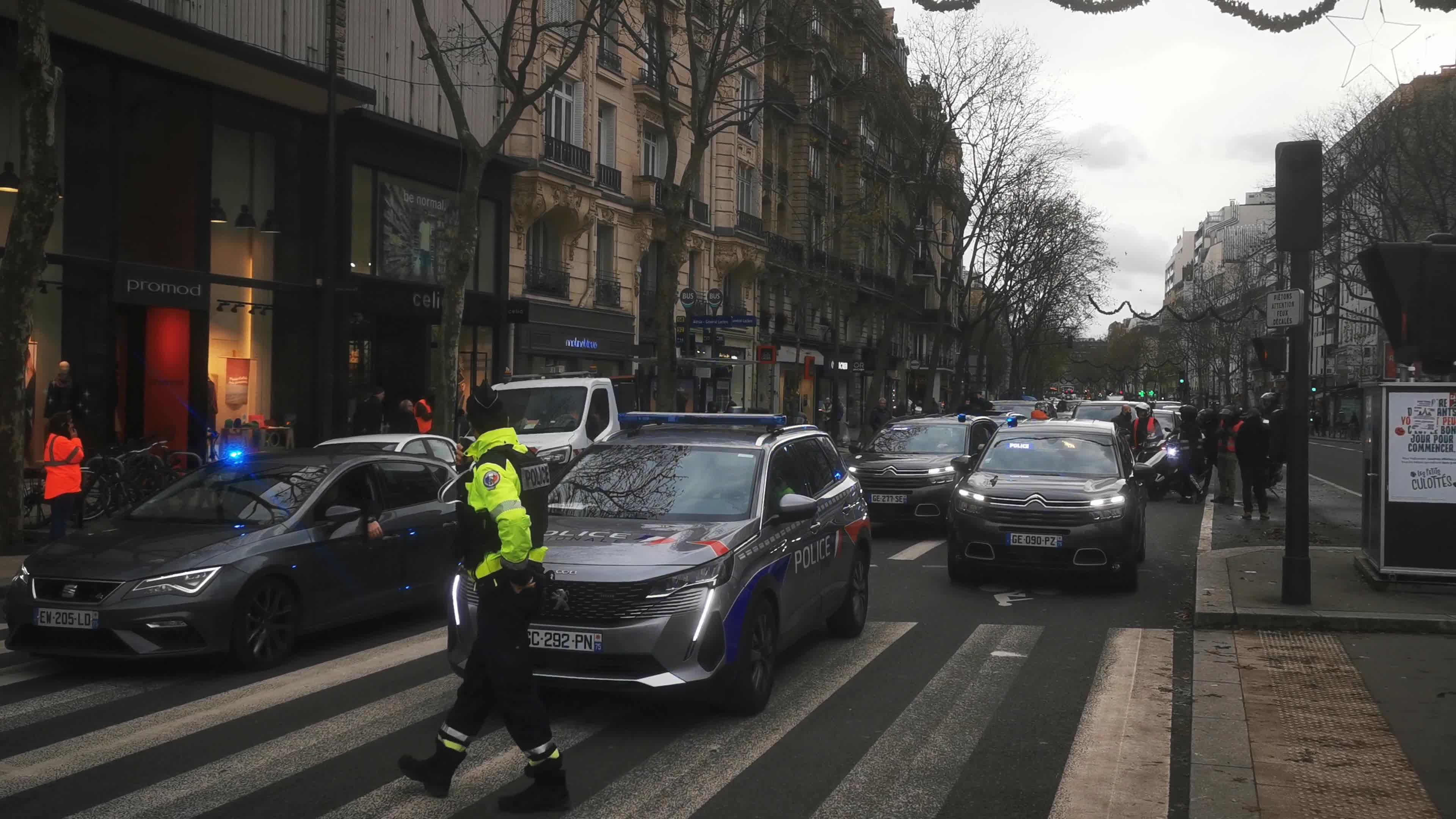 VTC drivers demonstrated in Paris