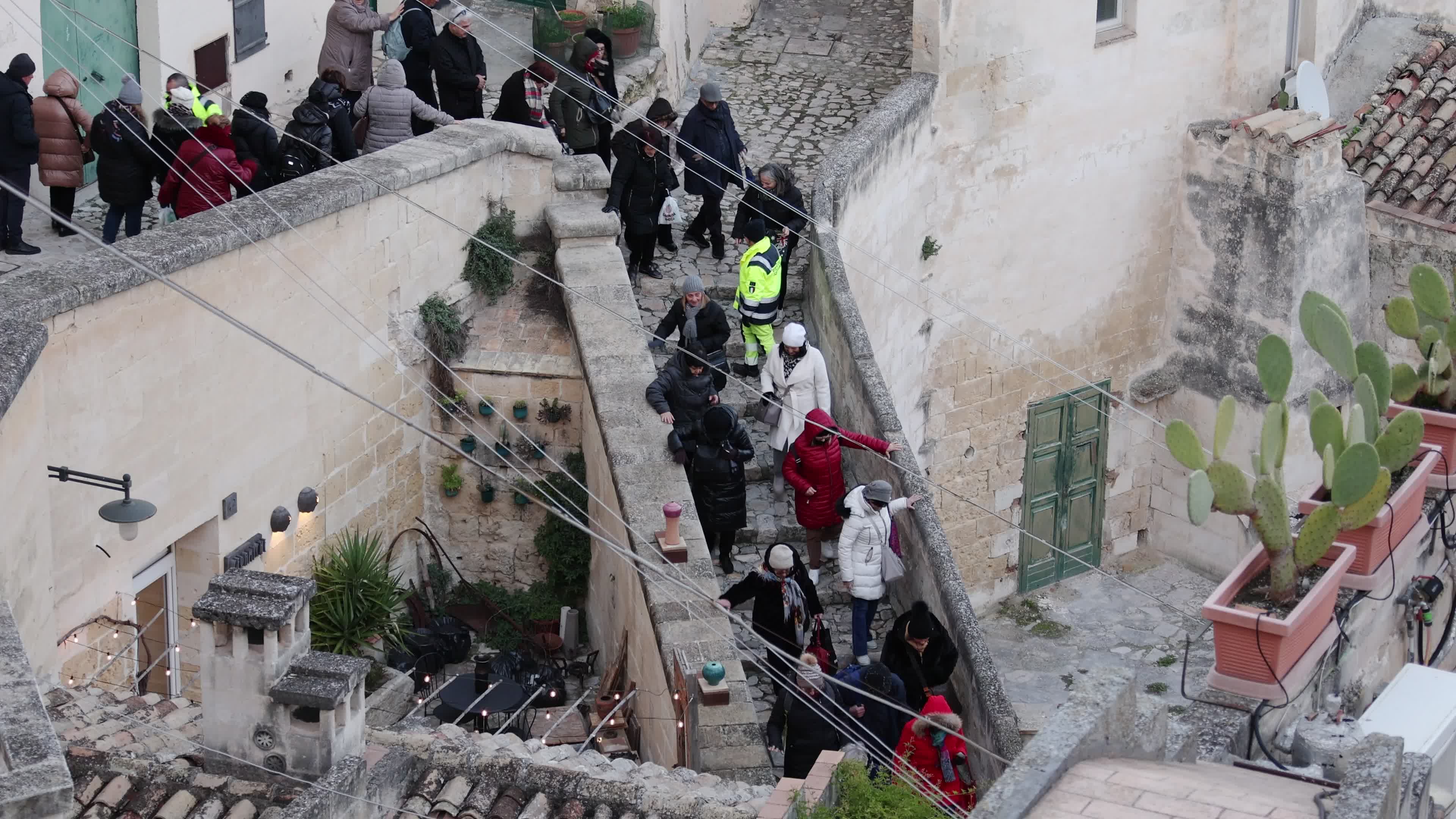Daily Life In Matera Amid The Christmas Season