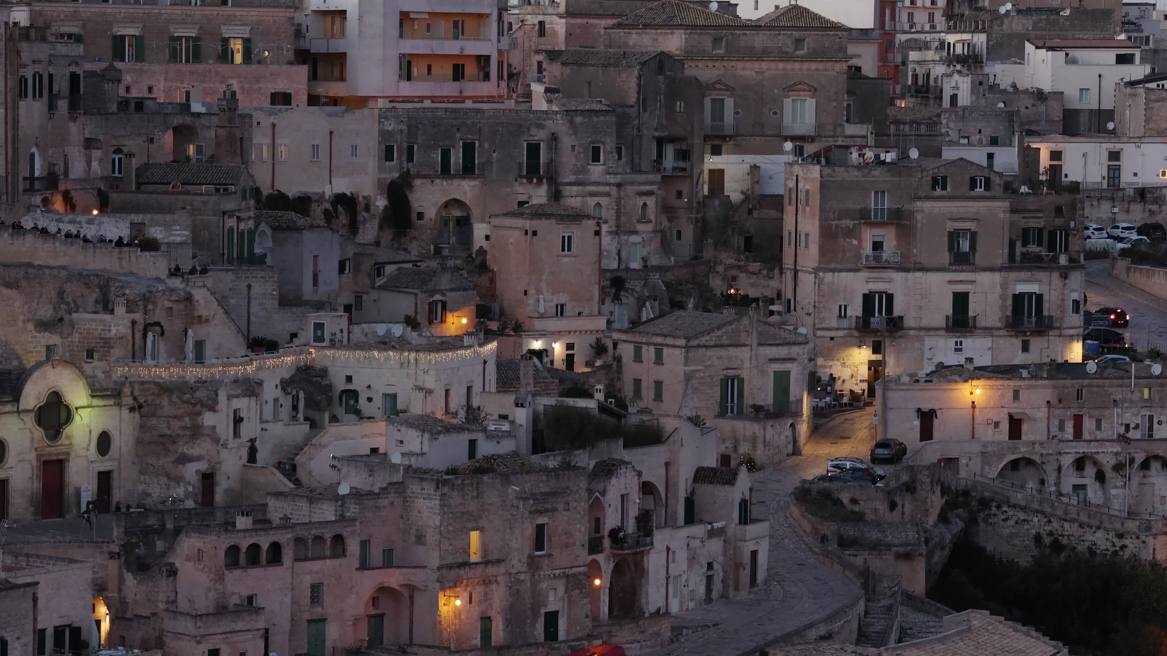 Daily Life In Matera Amid The Christmas Season