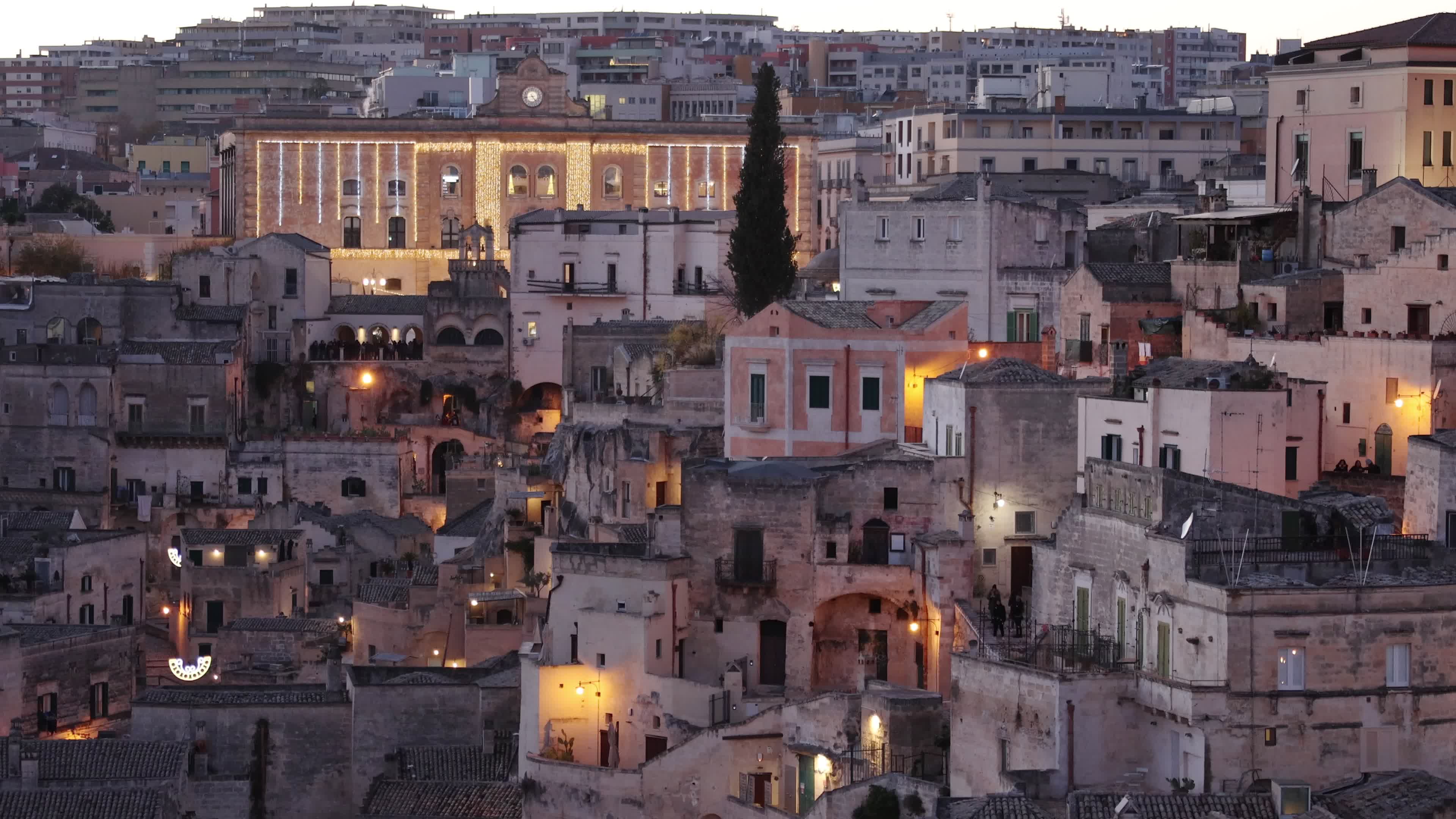Daily Life In Matera Amid The Christmas Season